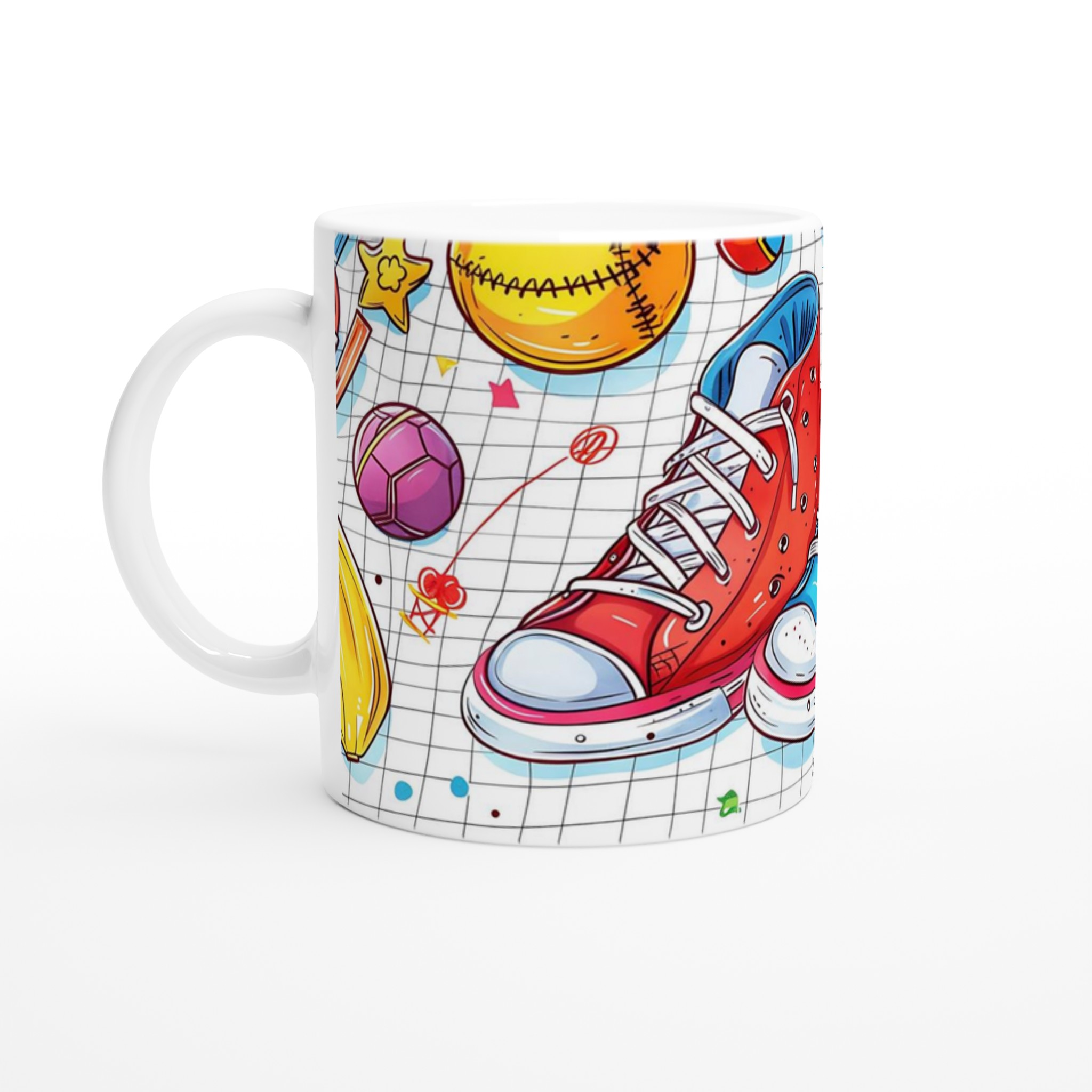Retro Sporty Sneaker Mugg – Lycklig Barndomsnostalgi i Färg! 1 ae0c3f36-8be2-4d81-9274-2b26d329c944