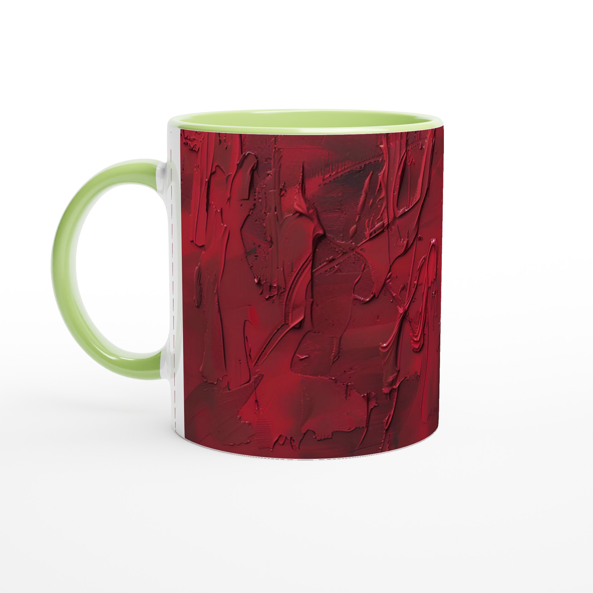 Abstrakt Passion: Röd Konst Basketboll – 11oz Keramisk Mugg i Valfri Färg 3 ae310f52-508a-4bc3-9ce4-c24801ce6998