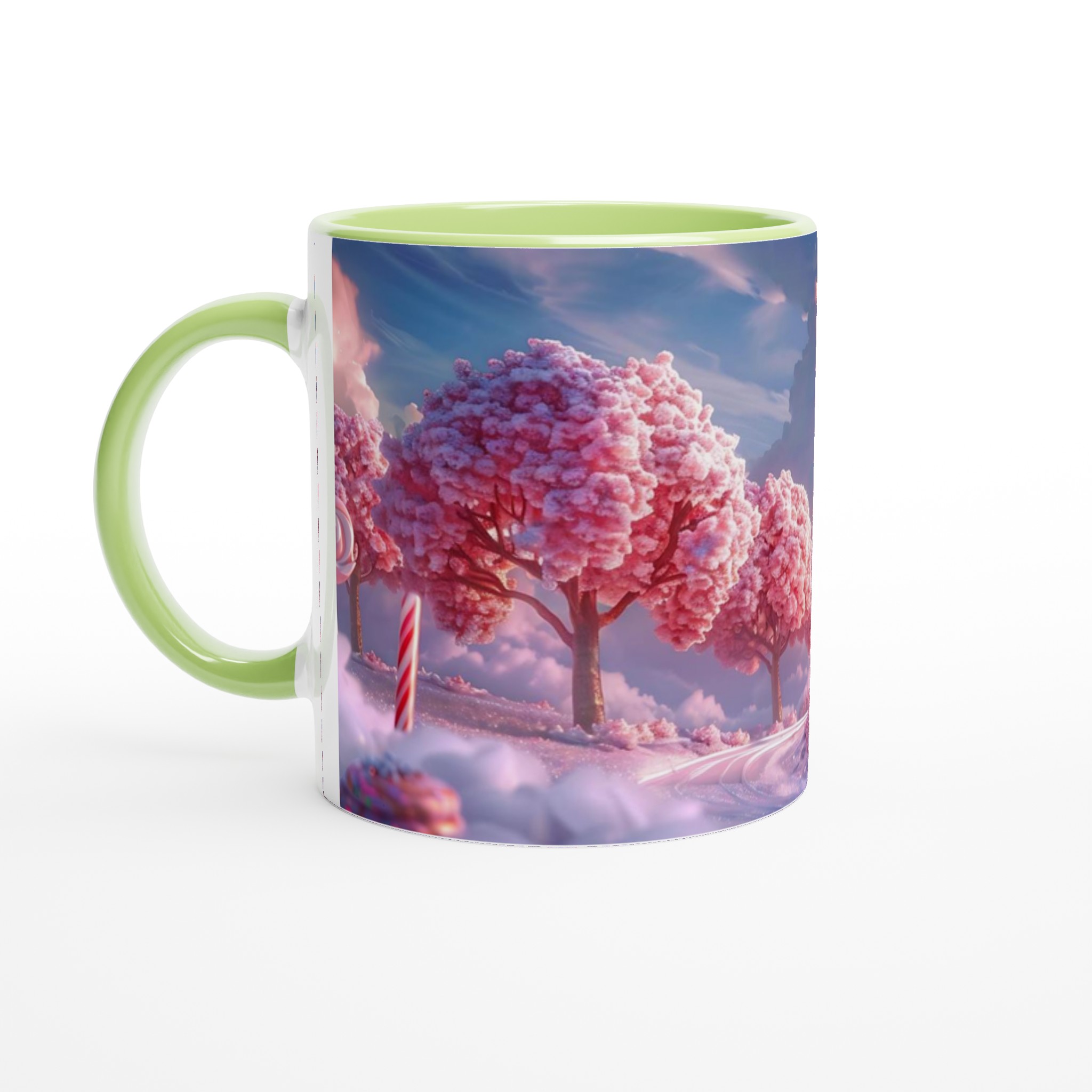 Drömsk Godislandskap Mugg – 11oz Keramikmugg i ditt val av 7 Fantastiska Färger 3 ae361633-36ba-4c31-be66-2f58e6103037