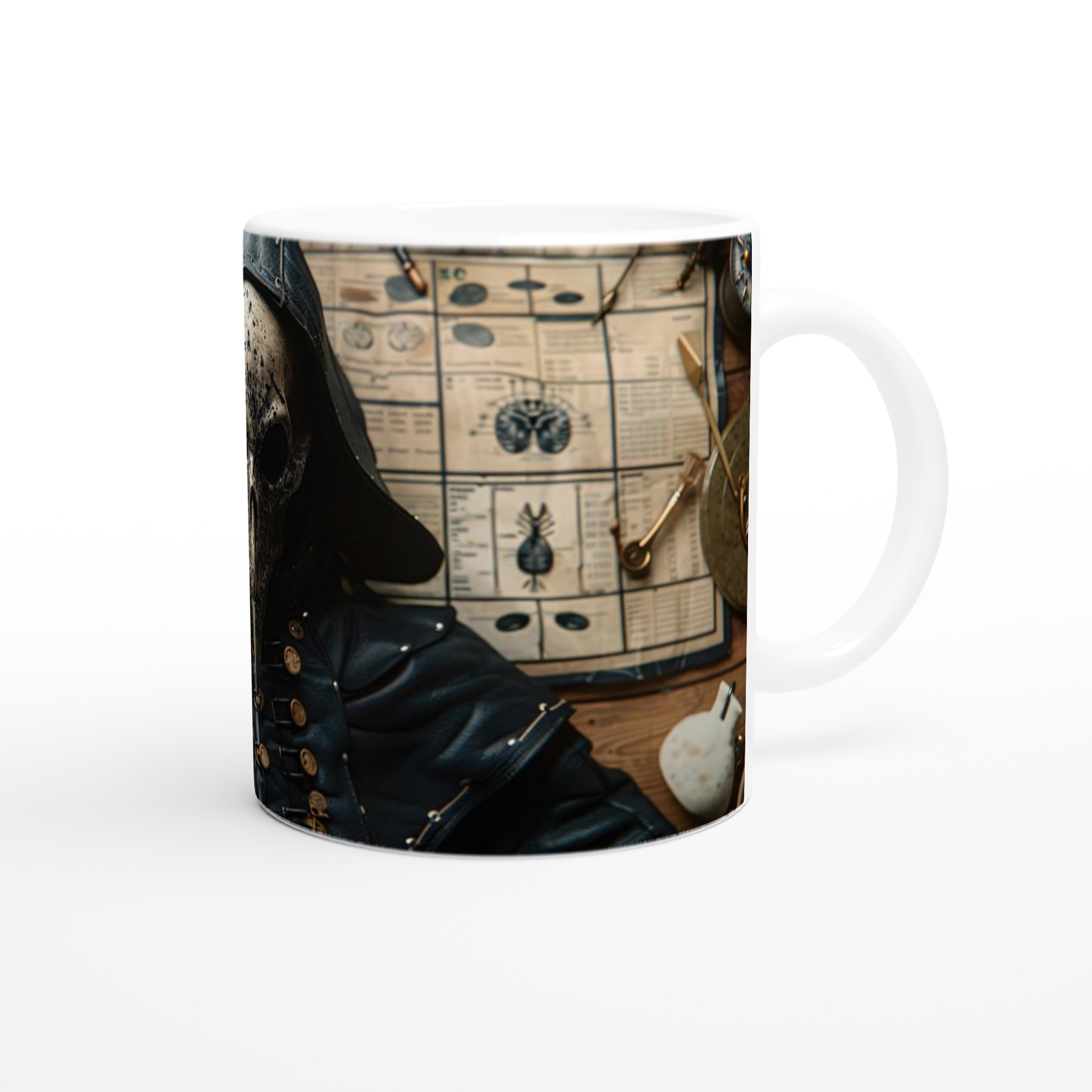 Pestdoktor Mugg - Mystisk Steampunk-inspirerad Keramikmugg i ditt val av färger 9 ae738ec0-f448-44a7-8f83-182db5fc89e7