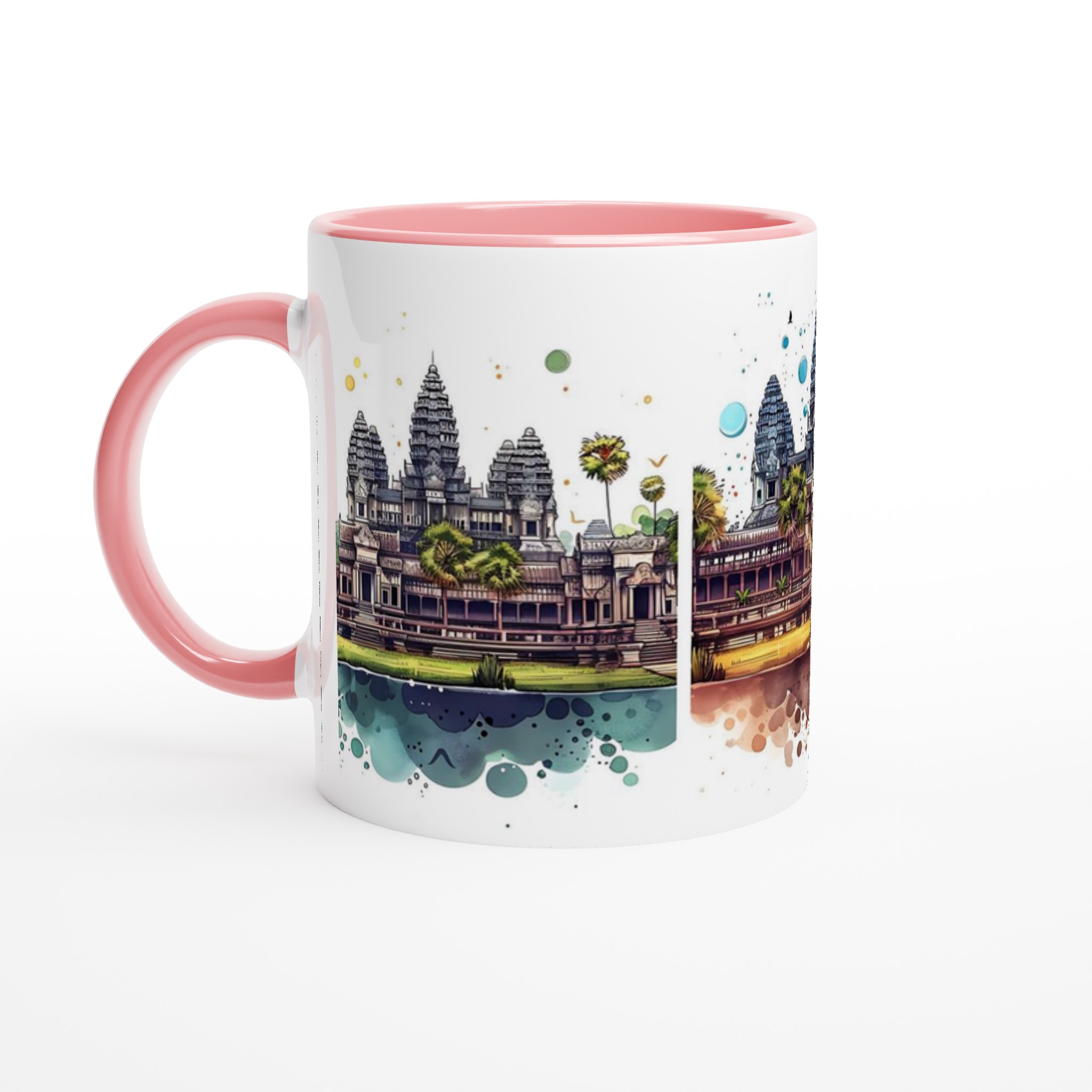 Angkor Wat Akvarell Mugg - Välj din färg, 11oz Keramikmugg för kaffeälskare & resenärer 6 ae8f1d22-5e1a-4952-87d5-b701c853ff1a