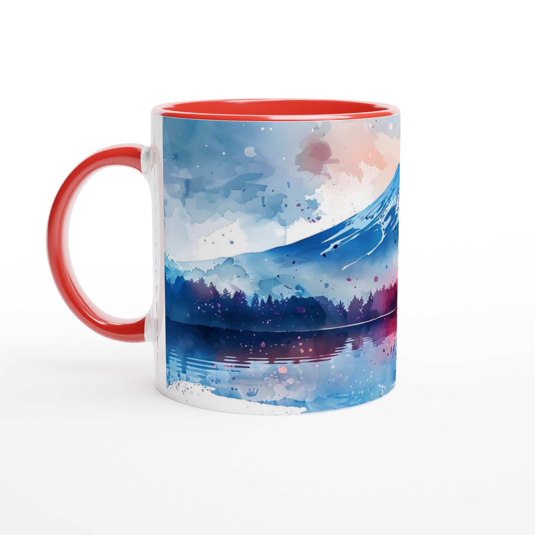 Akvarellberg: 11oz Keramisk Mugg – Konstnärligt Motiv i Valfri Färg 2 ae991383-aacb-4264-9995-935d94f9fd88