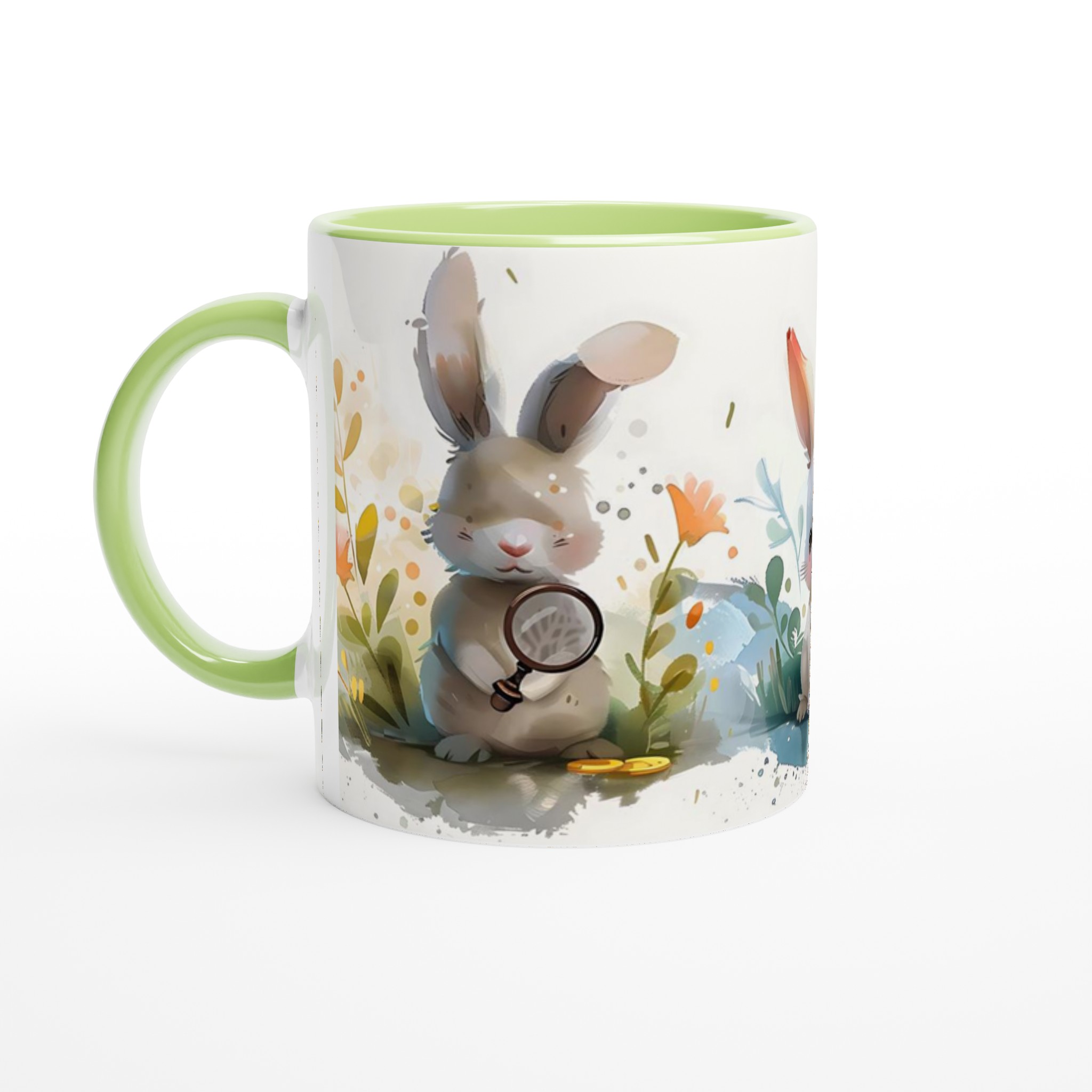 Söta Vattenfärgkaniner 11oz Keramisk Mugg – Välj bland 7 charmiga färger! 3 aea3a423-4398-4d7f-b303-6a0663e0af9a