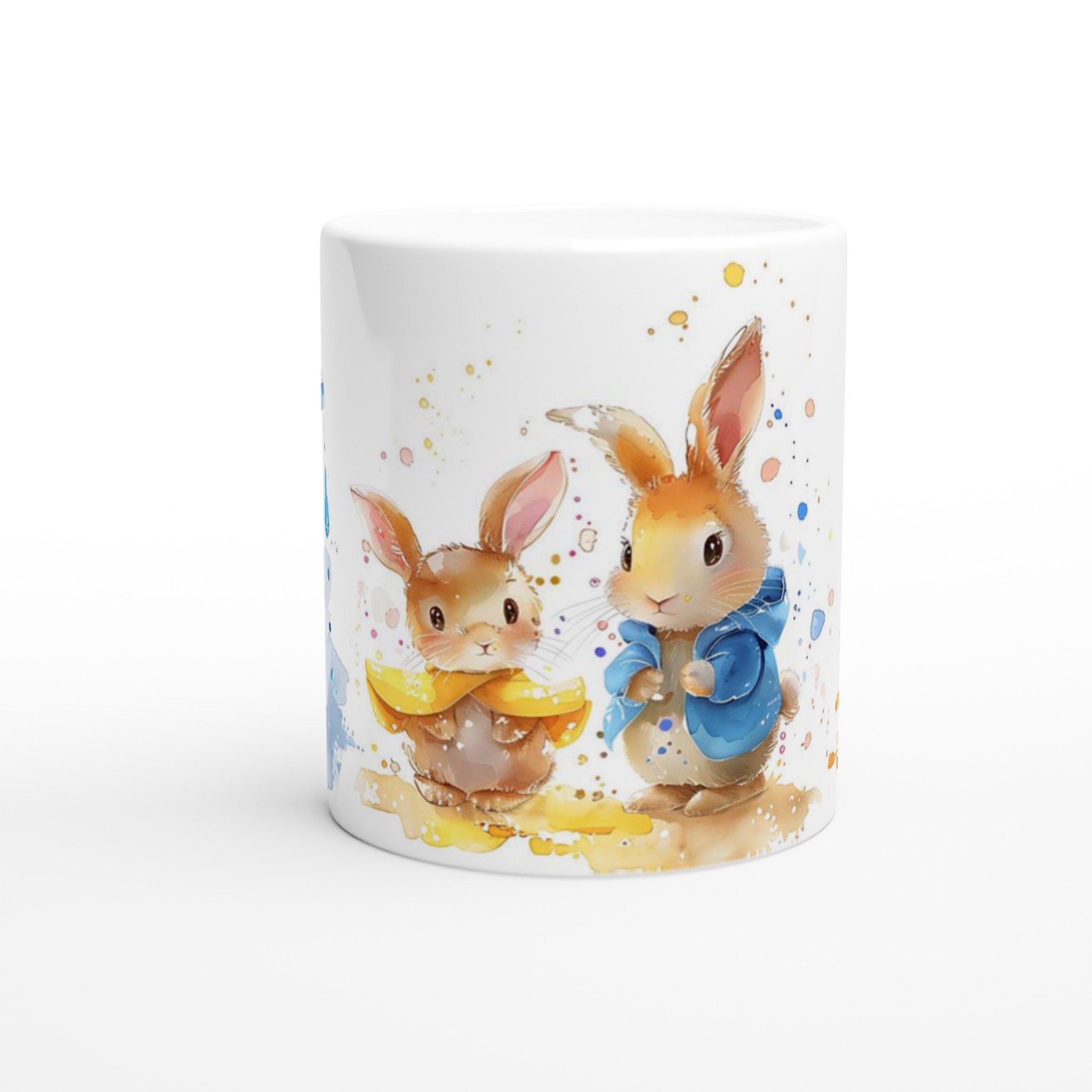 Söta Vattenfärgskaniner 11oz Keramisk Mugg – Lekfull Design i Valfri Färg! 8 aea43f86-0773-40c2-b82d-1f684cc31268
