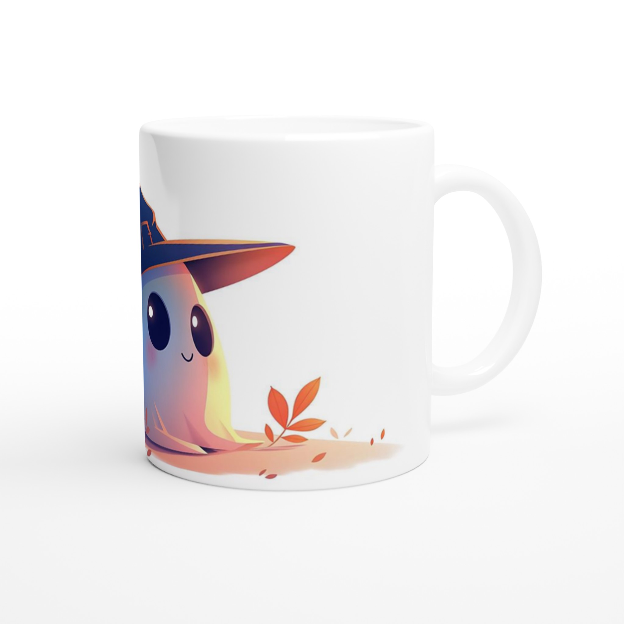 Söt Spöke i Häxhatt Keramisk Mugg – Personlig Halloweenpresent & Höstmys för Kaffeälskare 9 aed5769d-c559-45ef-893b-d884c560c765