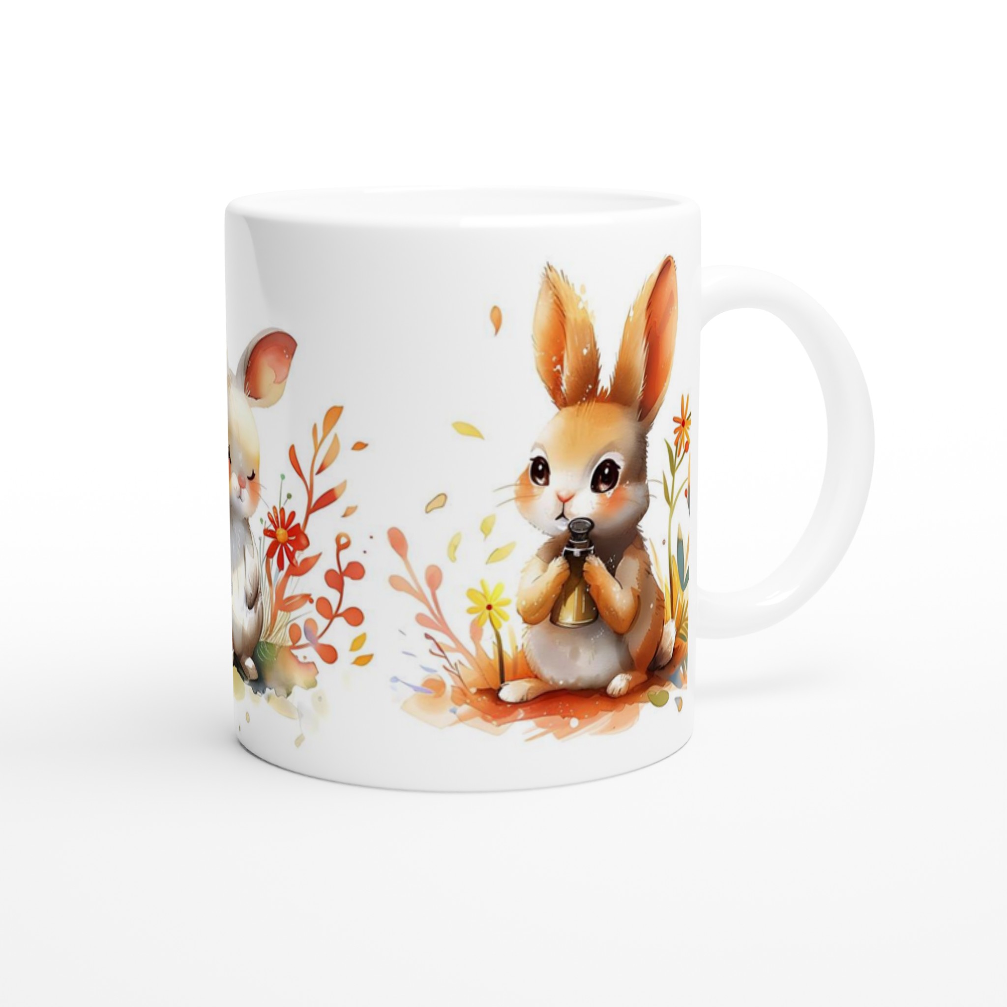 Söta Akvarellkaniner Mugg – Charmig 11oz Keramikmugg i Valfri Färg för Ditt Favorittryck 9 aefd6677-a55c-428a-9f2e-8d611cc92f89