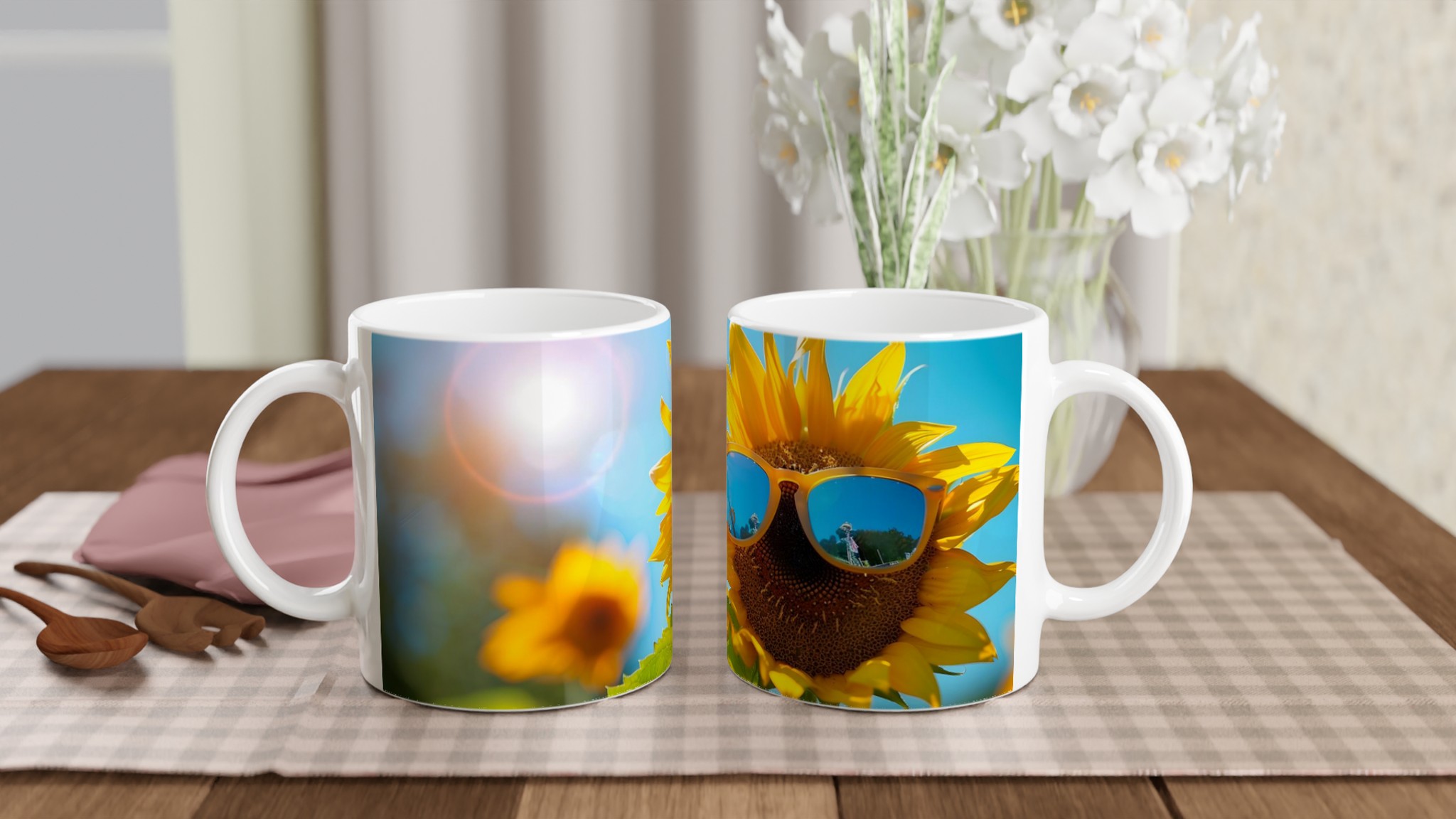 Solkysst Solros Mugg - Personlig Keramikmugg i 7 Livfulla Färger 10 af80a41b-aadb-4a71-8e4d-8587abc30027