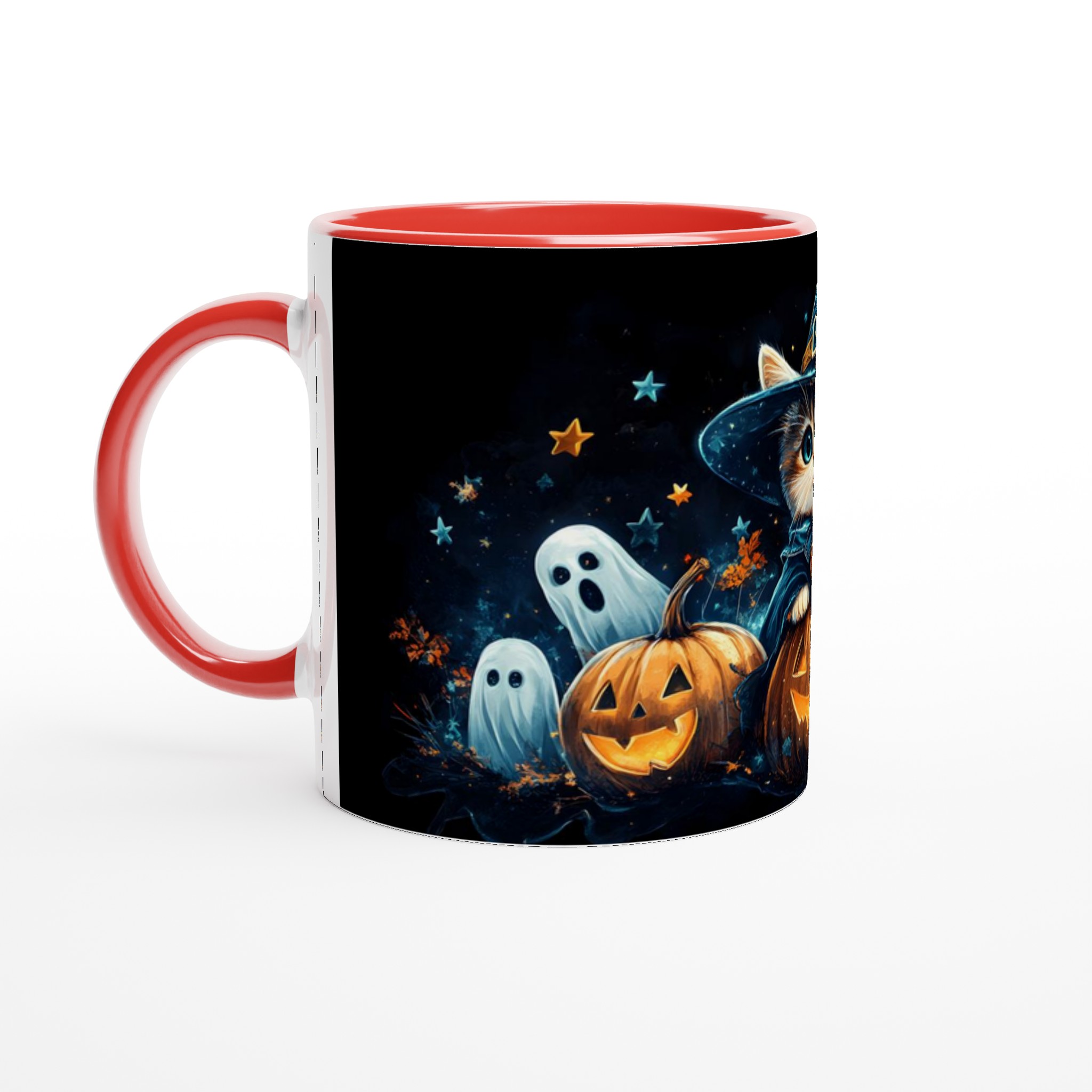 Förtrollande Halloween Mugg: Söt Häxkatt & Spöken – Perfekt för Mysiga Stunder & Skrämmande Kul! 2 afdb30d9-0f7e-4ee9-85e9-0d8466215fe2