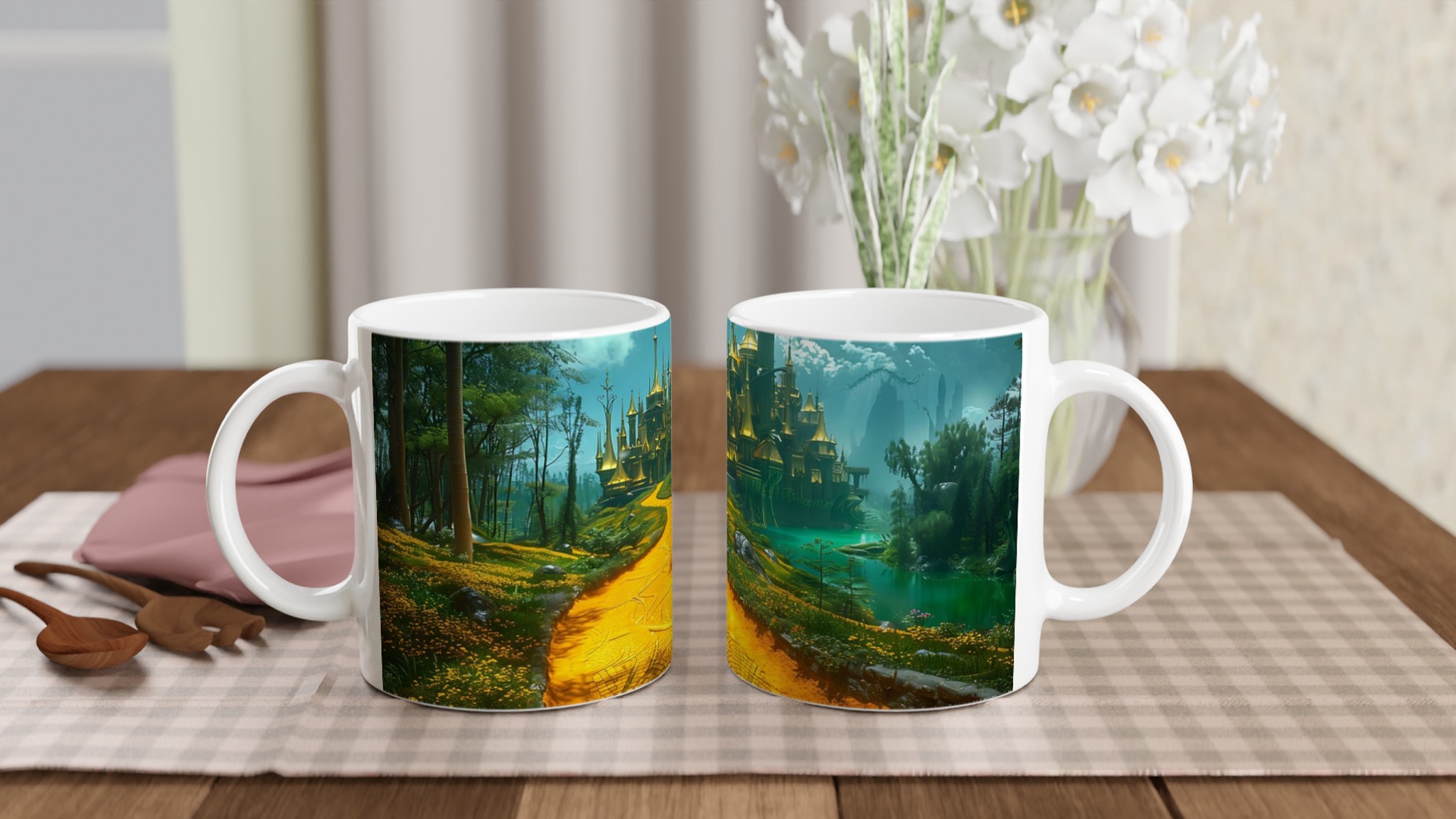 Magisk Stadsväg 11oz Keramisk Mugg – Drömmande Design i Klara Färger 10 b0177ae1-effe-4636-b9a8-d199c4460392