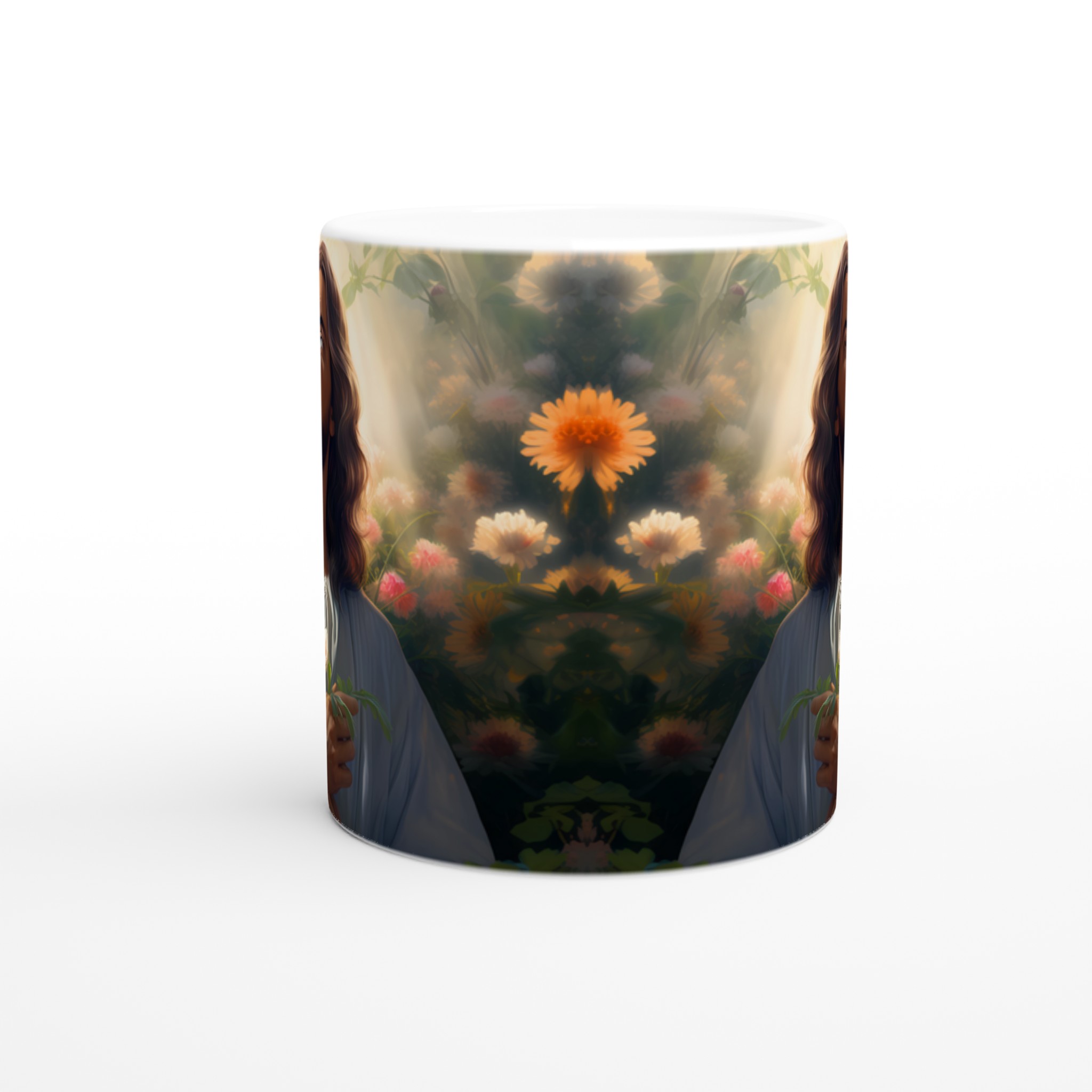 Frälsaren i Trädgården – 11oz Keramisk Mugg för Kontemplation och Friskhet i Valfri Färg 8 b0182037-3629-4bbd-9504-f69353674ea5