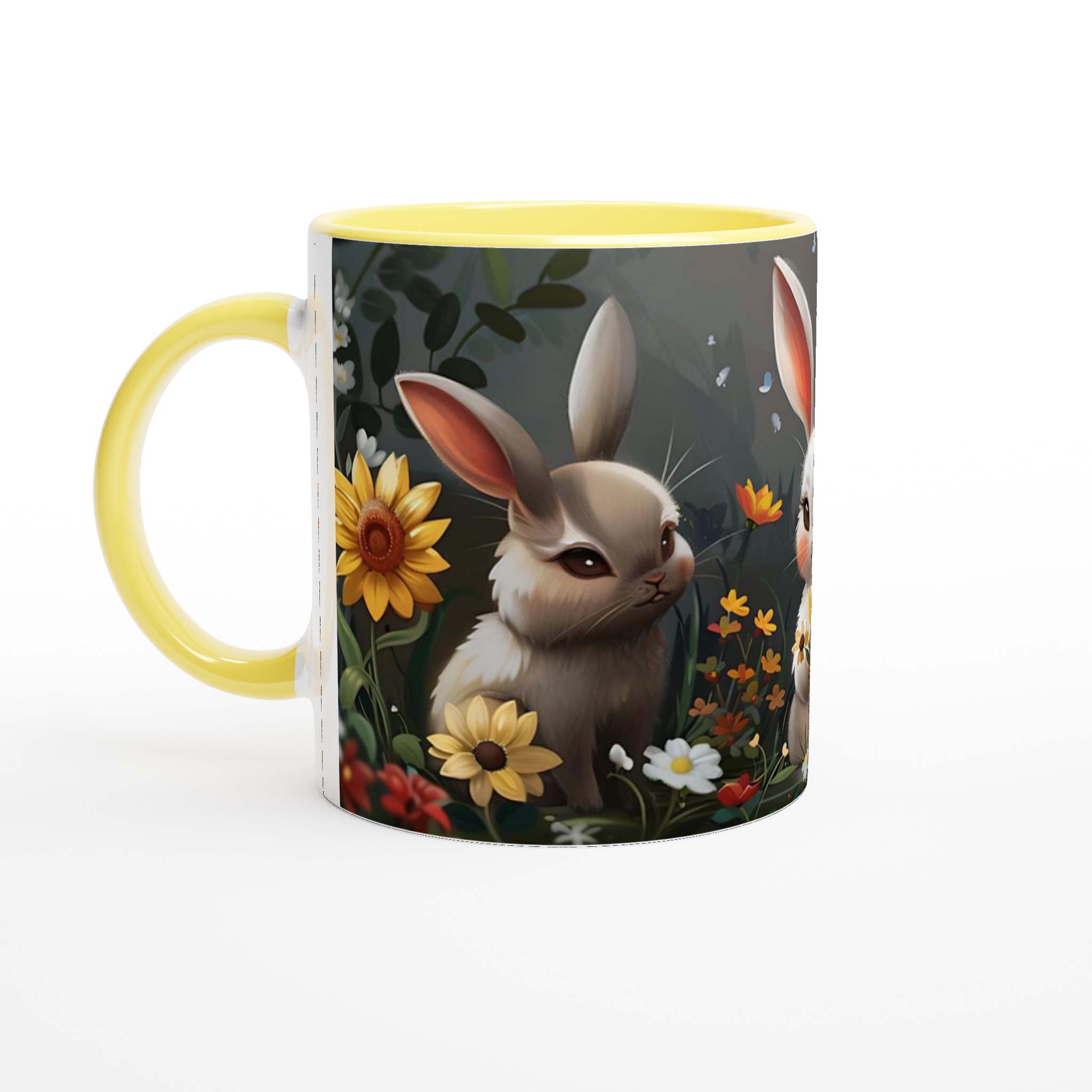 Söta Kaniner i Blomsterängen - 11oz Keramisk Mugg för Vårglädje & Charmiga Kaffestunder 5 b020c2a8-b612-422d-9a7a-d700dd09901e