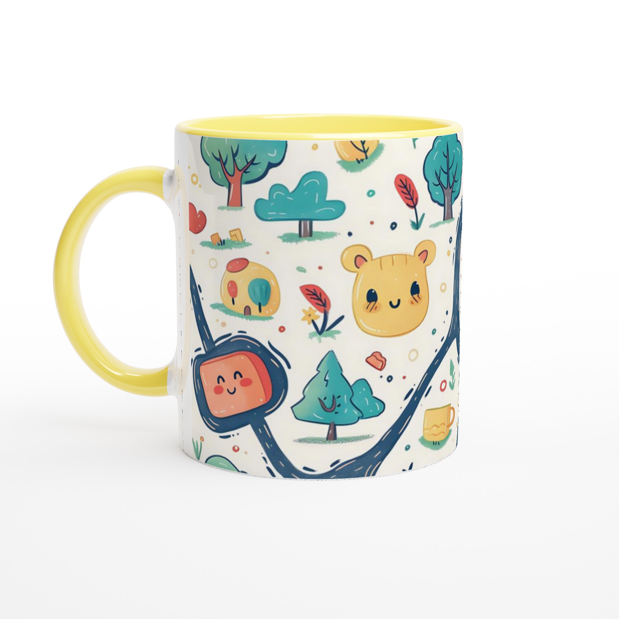 Äventyrlig Mugg med Söta Djur & Natur Motiv – 11 oz Keramisk Kaffe- och Temugg i 7 Färger 5 b0564c78-d511-48bb-9f32-6169684e424a