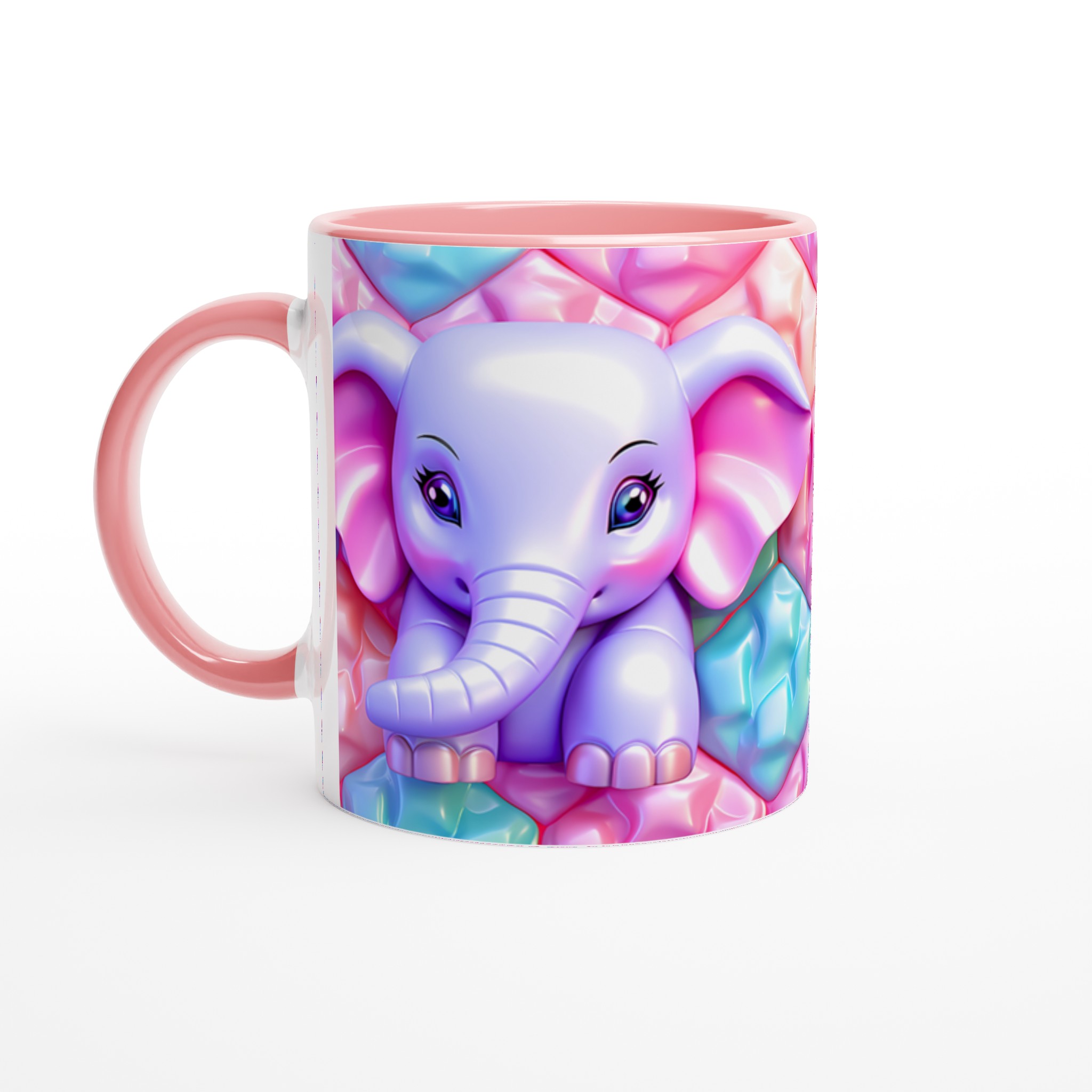 Söt Elefant Keramikmugg - Pastellglädje i 7 Färger | 11oz Hållbar Mugg för Kaffe & Te 6 b0750f29-fa52-4708-a068-50244103f07a