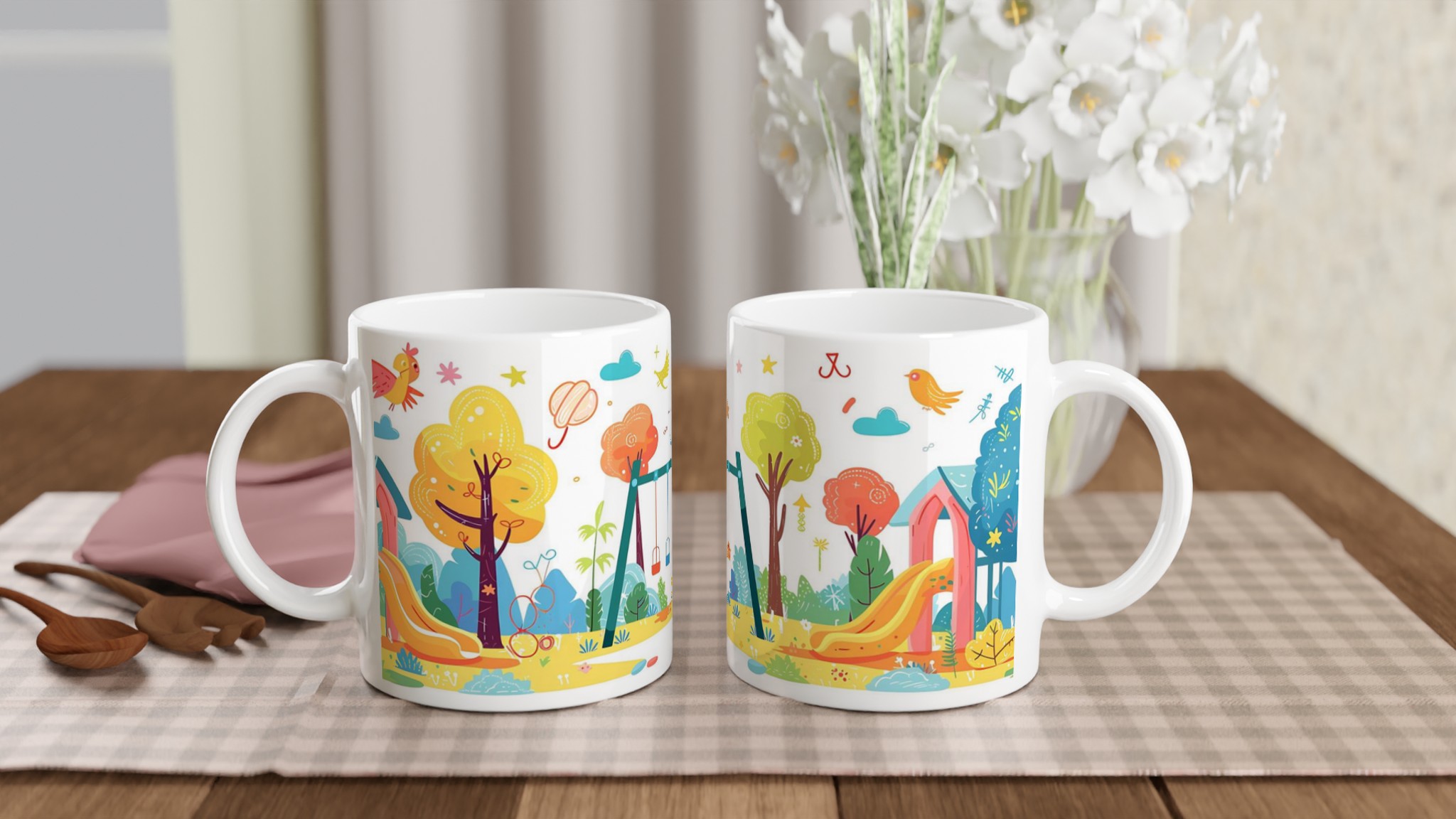 Lekfull Keramikmugg 11oz – Barnsligt Motiv i Varm Höstfärg, Välj Bland 7 Levande Nyanser! 10 b093c1c2-79c2-4880-afda-e3f4c42e1163