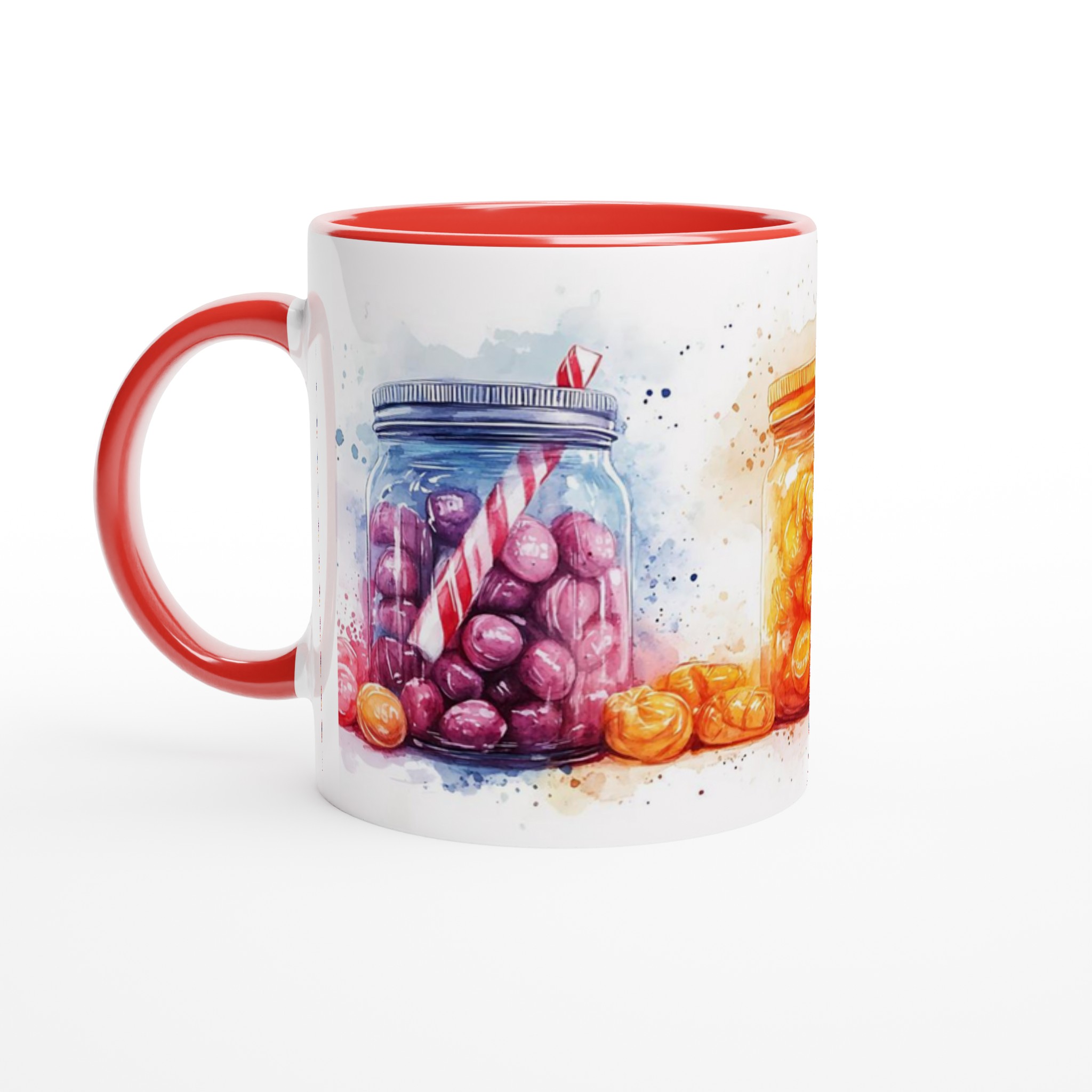 Färgsprakande 11oz Keramisk Mugg – Konstnärlig Godisfrossa i Vattenfärg, Välj Bland Flera Levande Färger! 5 b114821d-19d3-459b-a0d2-08a76e9bff81