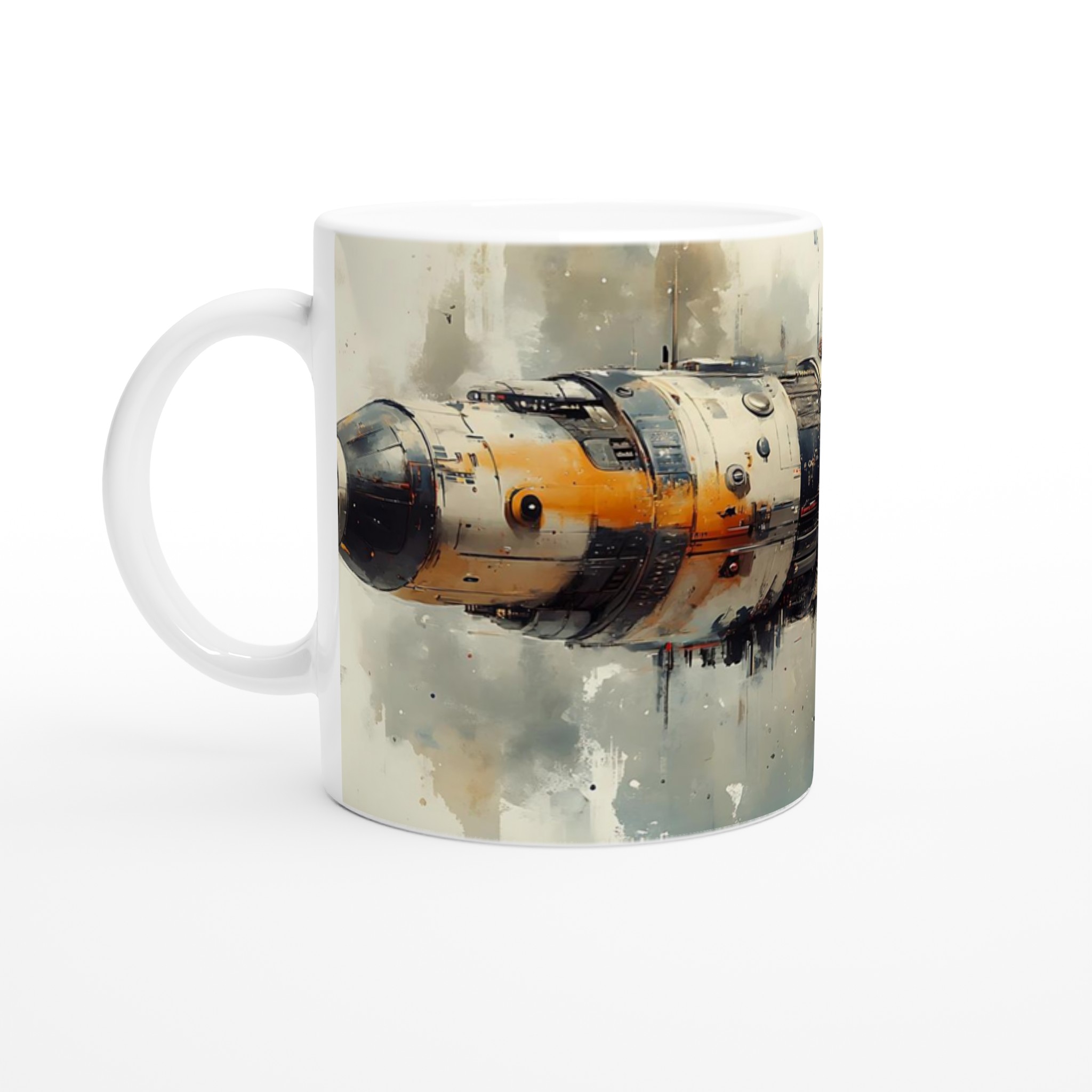 Space Voyage: Industriell Sci-Fi-Mugg i 11 oz Keramik – Välj Din Färg! 1 b1304d47-08ab-4d8a-b353-9bef130ace15