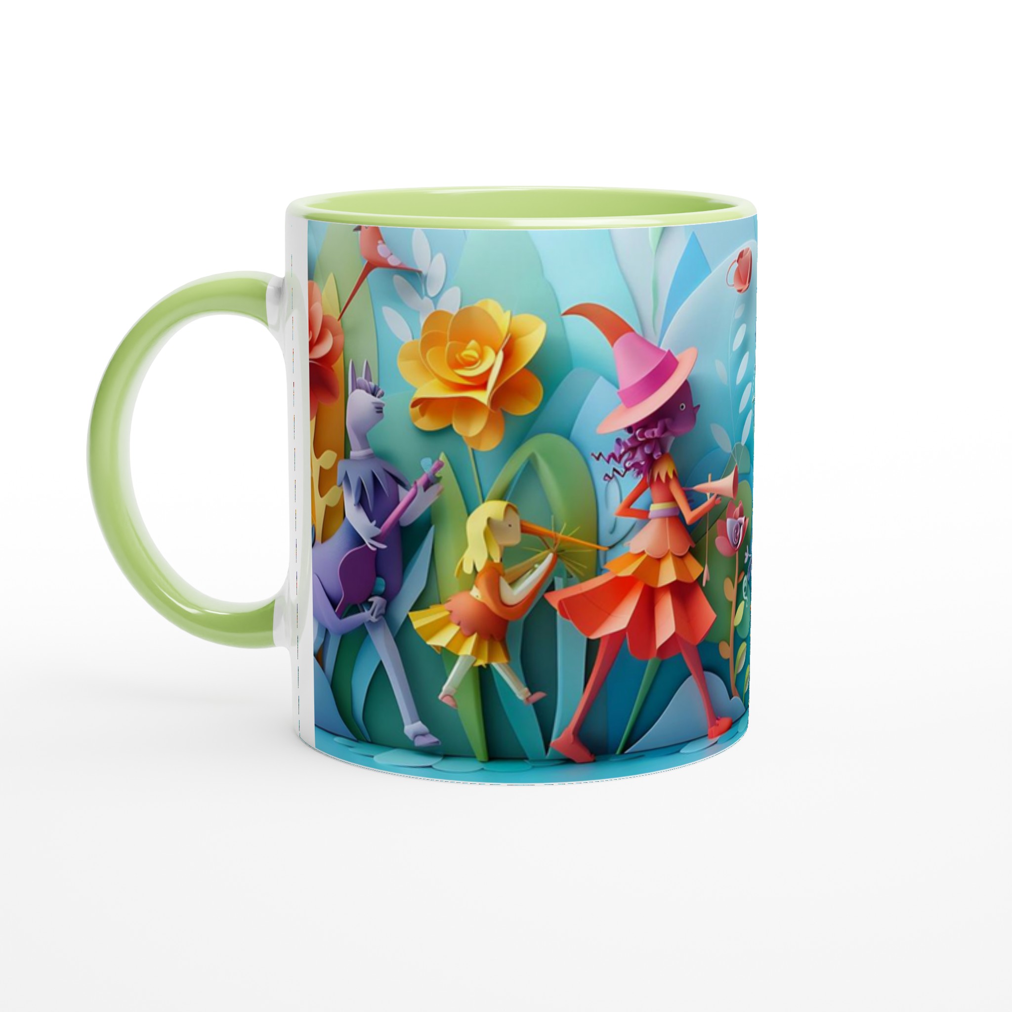 Magical Papercraft Fantasy Mugg – Kaffekopp med lekfull design, finns i åtta livfulla färger! 3 b138b3ab-e335-4221-8d7e-4c6940753483