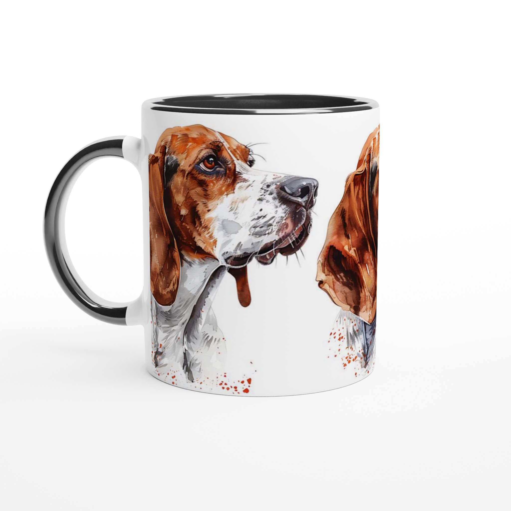 Basset Hound Akvarellmugg – Konstnärlig Hundporträtt för Kaffeälskaren, Välj bland 7 Färger 2 b148ff5a-8b82-4ec7-a9fe-eb1ec98981fa
