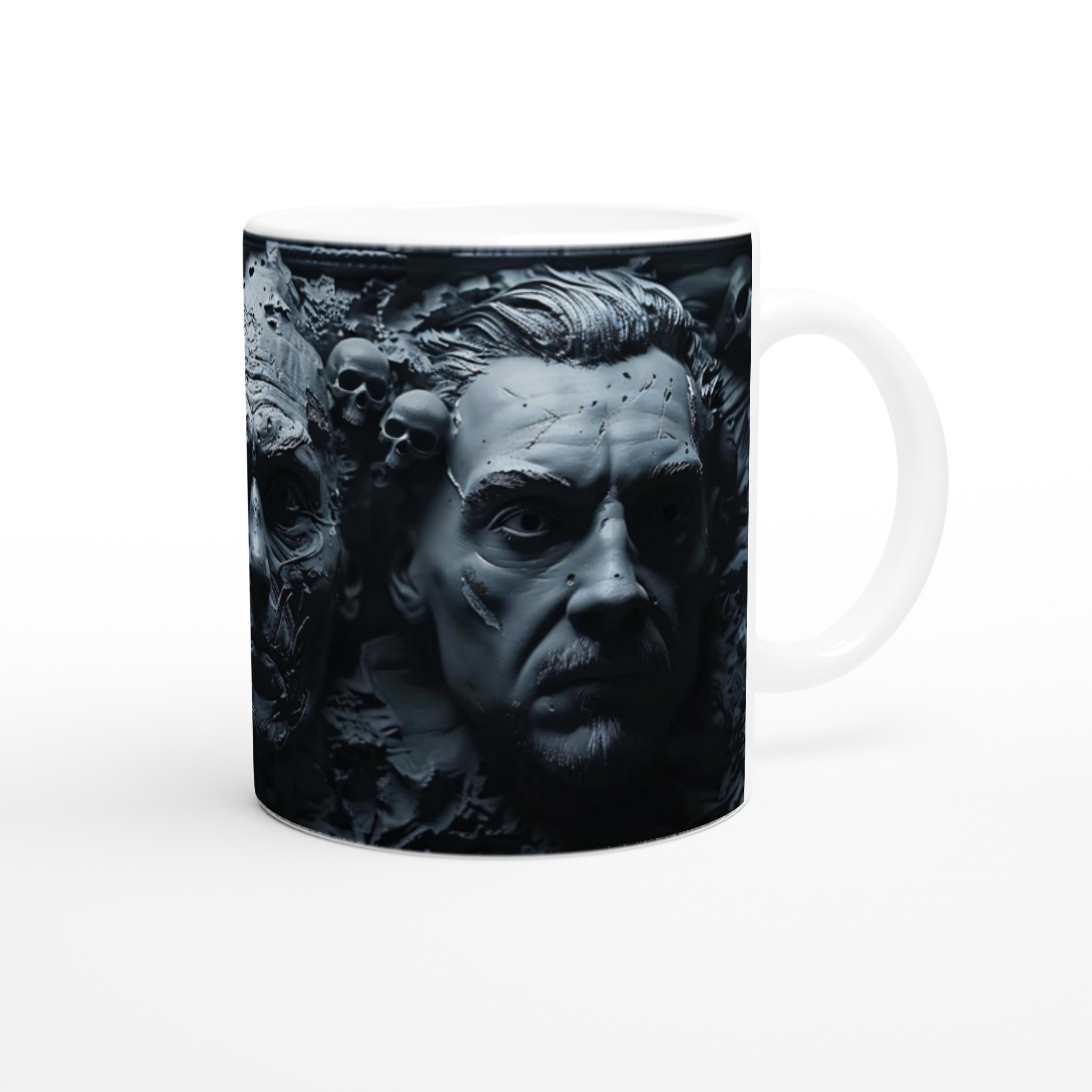 Mörk Elegans 11oz Keramisk Mugg - Gotisk Konst & Skallar i Din Valda Färg 9 b14be09a-175e-4f00-bdc4-0041b7c5f040
