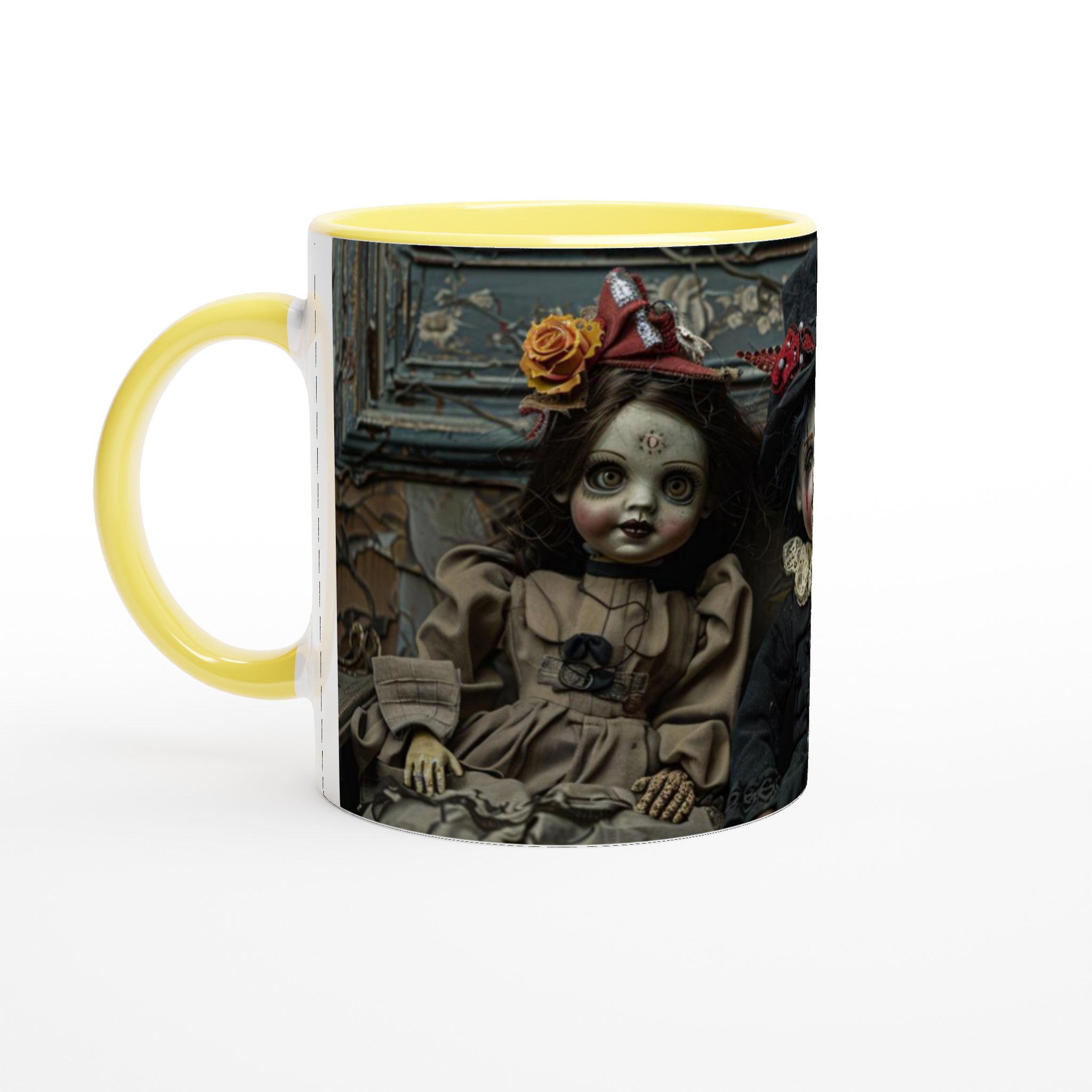 Gothic Charm Keramisk Mugg - Drömmande Dockdesign i 7 Färger 5 b14cd6ff-938a-4371-bebb-f5ea3043e9ba