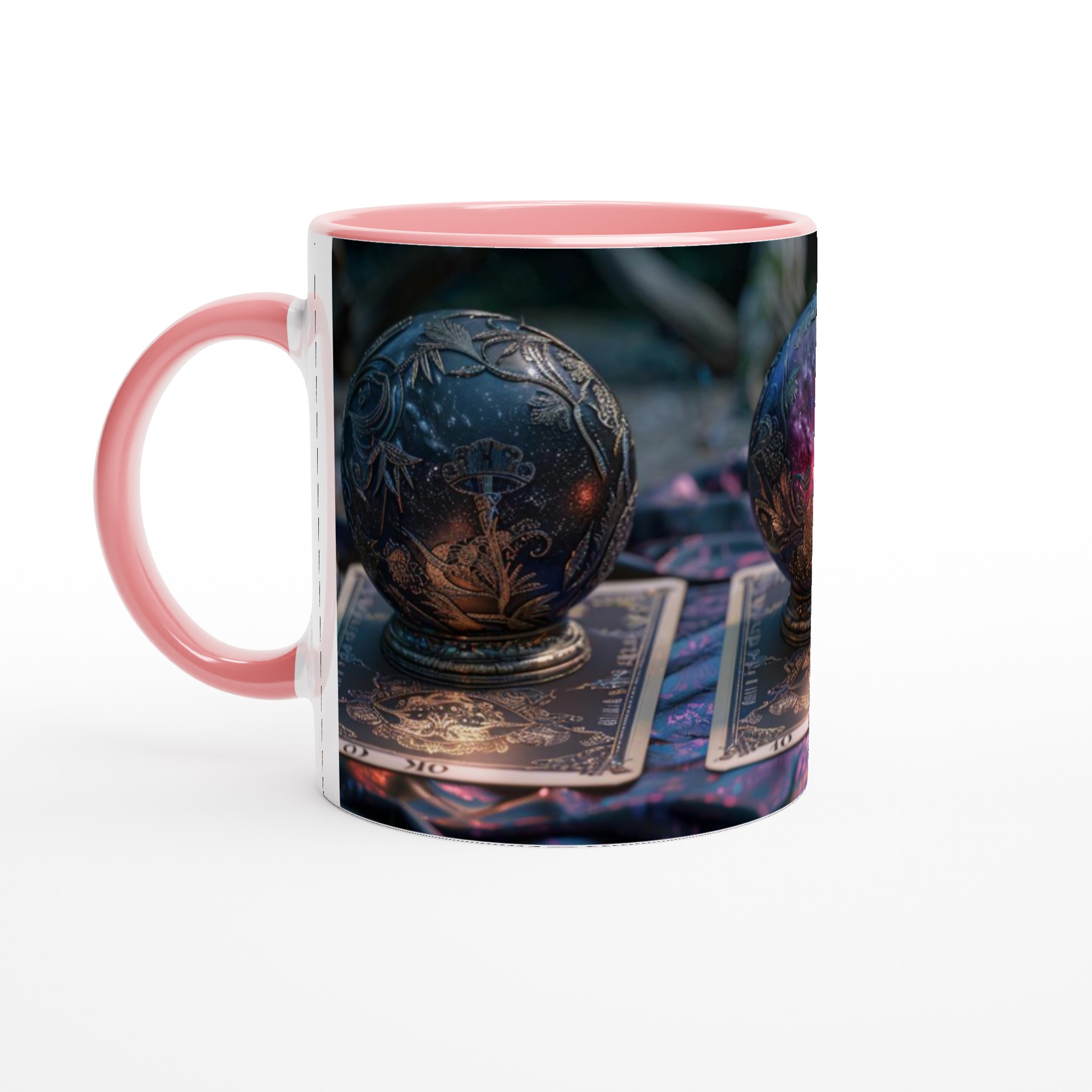 Mystisk Kristallkula Keramikmugg - Kosmisk Design med Tarotinspirerade Detaljer 6 b17de48d-e6a1-406b-8f9a-98cc32360820