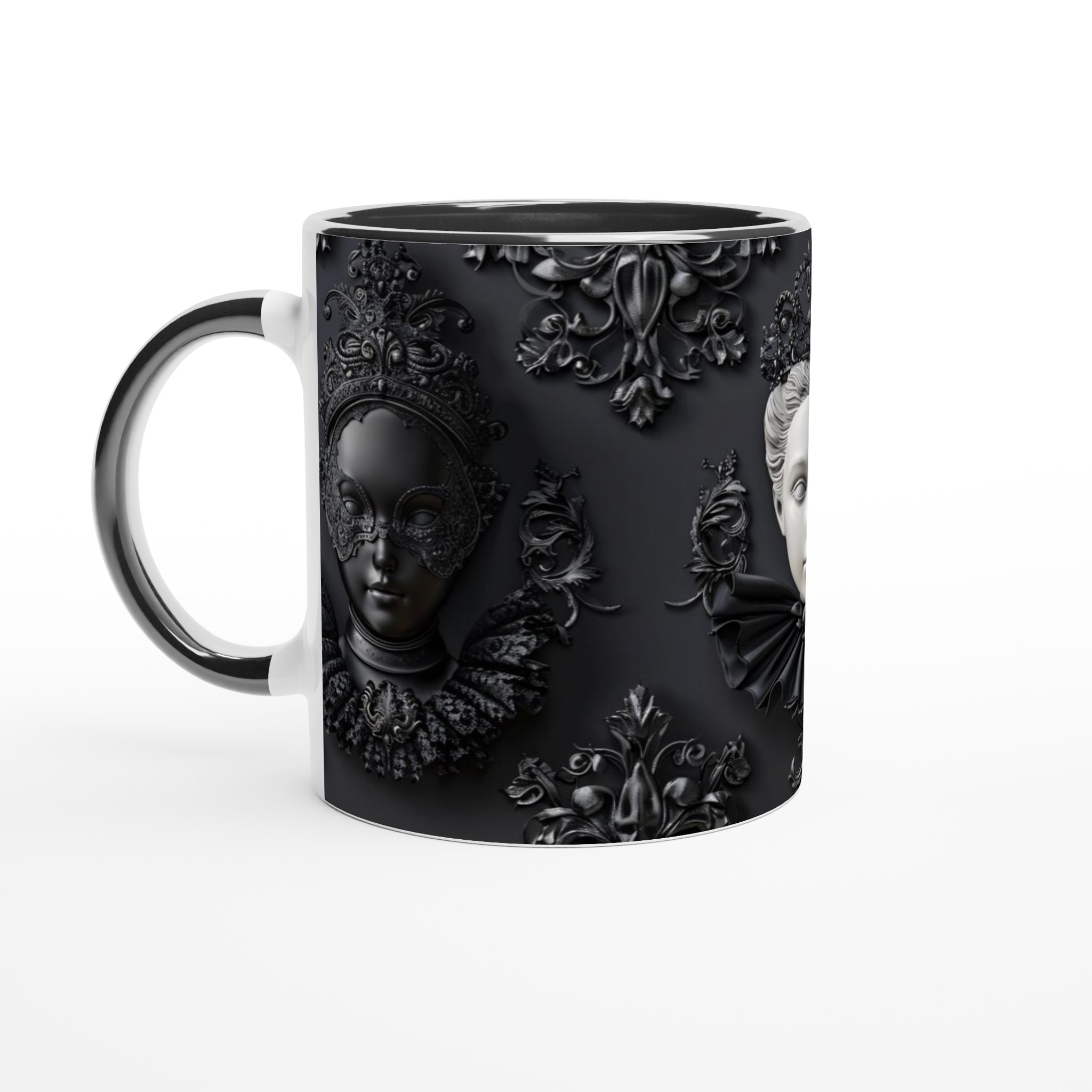 Vit 11oz Keramisk Mugg med Gotisk Elegans – Välj Bland Sju Djärva Keramiska Färger 7 b1af8fd8-b8cb-41ef-9e8a-4b9554b04811