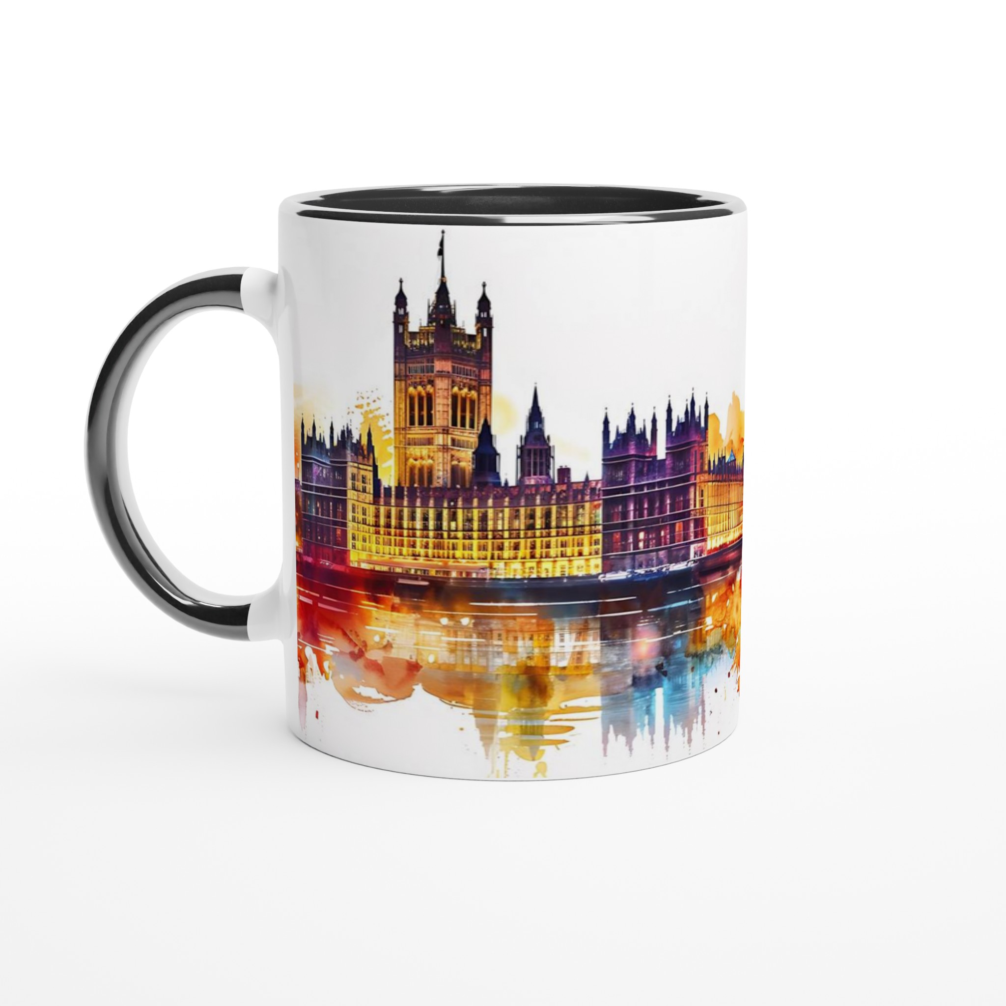 London Skyline Akvarell Mugg – Färgstark Keramisk Kaffekopp för Reseälskare i Valfri Färg 7 b1bc9770-997f-4065-aa0f-47fe286845ee