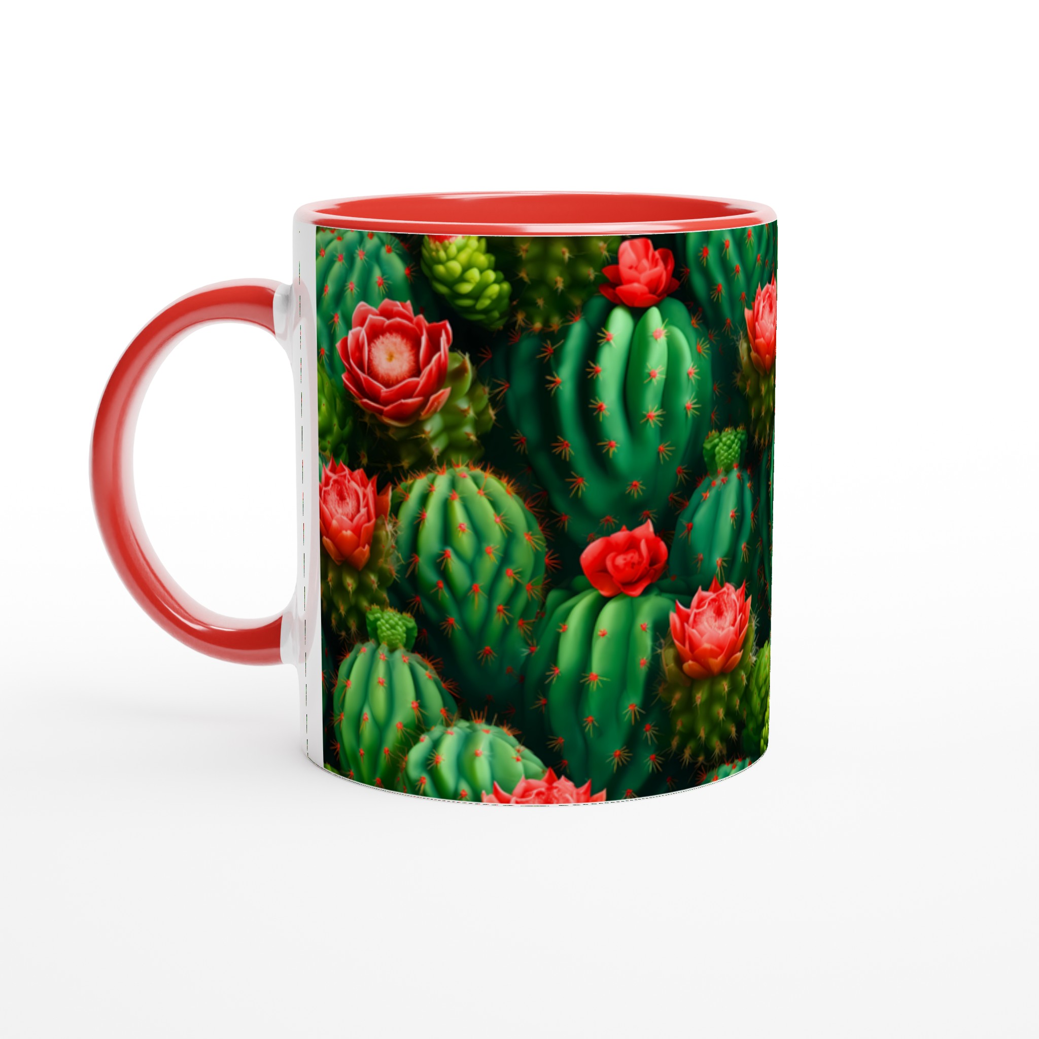 Kaktusblomster Keramikmugg - 11oz, Välj Bland Flera Färger 2 b2100d6d-0aec-49db-bd4a-eb505204e89b