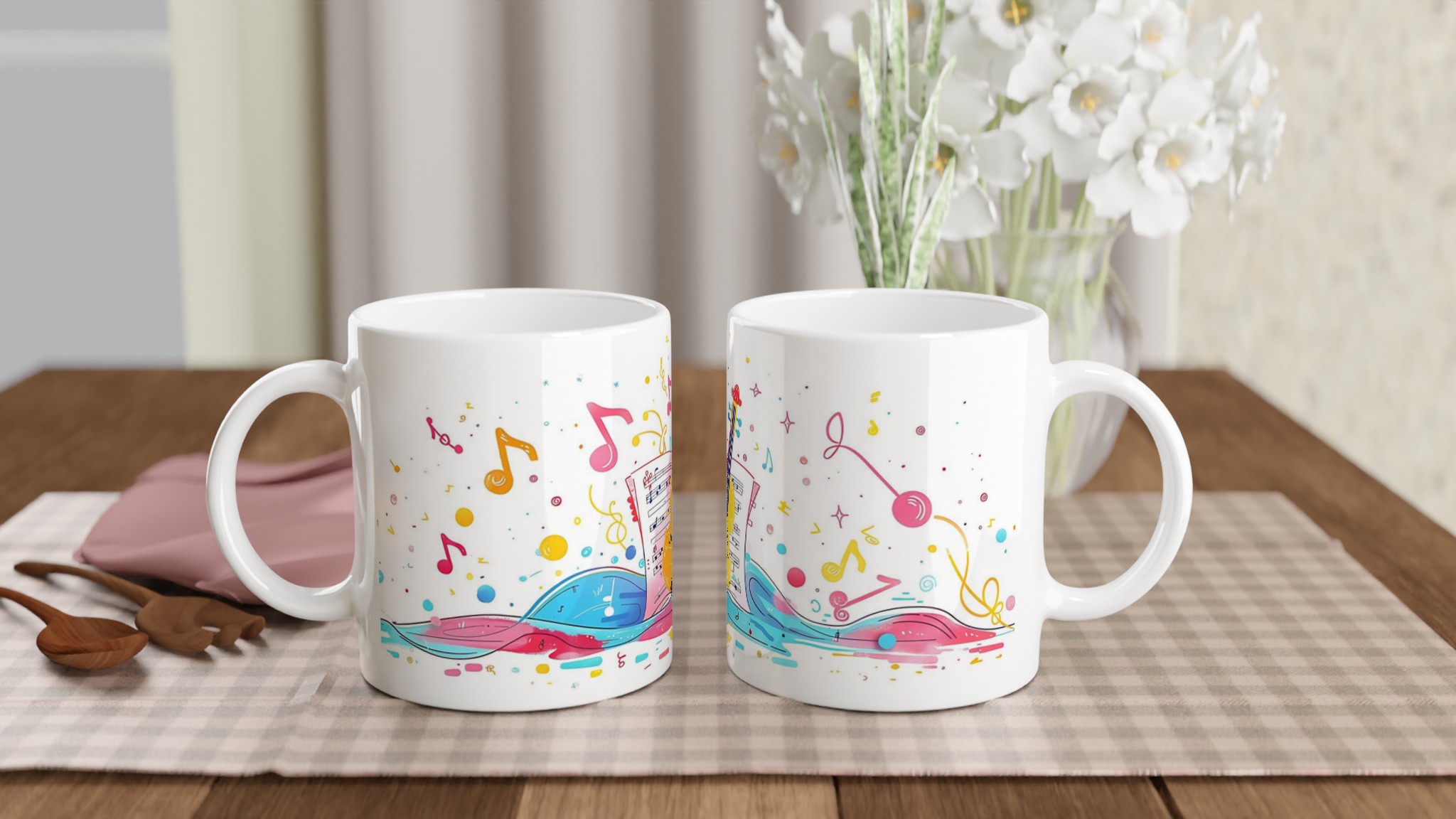 Melodisk Keramikmugg - Livfull Musikdesign & Violin, 11oz – Välj bland 7 Färgstarka Nyanser 10 b23dbf7a-827b-4b24-8144-a48627931fd3