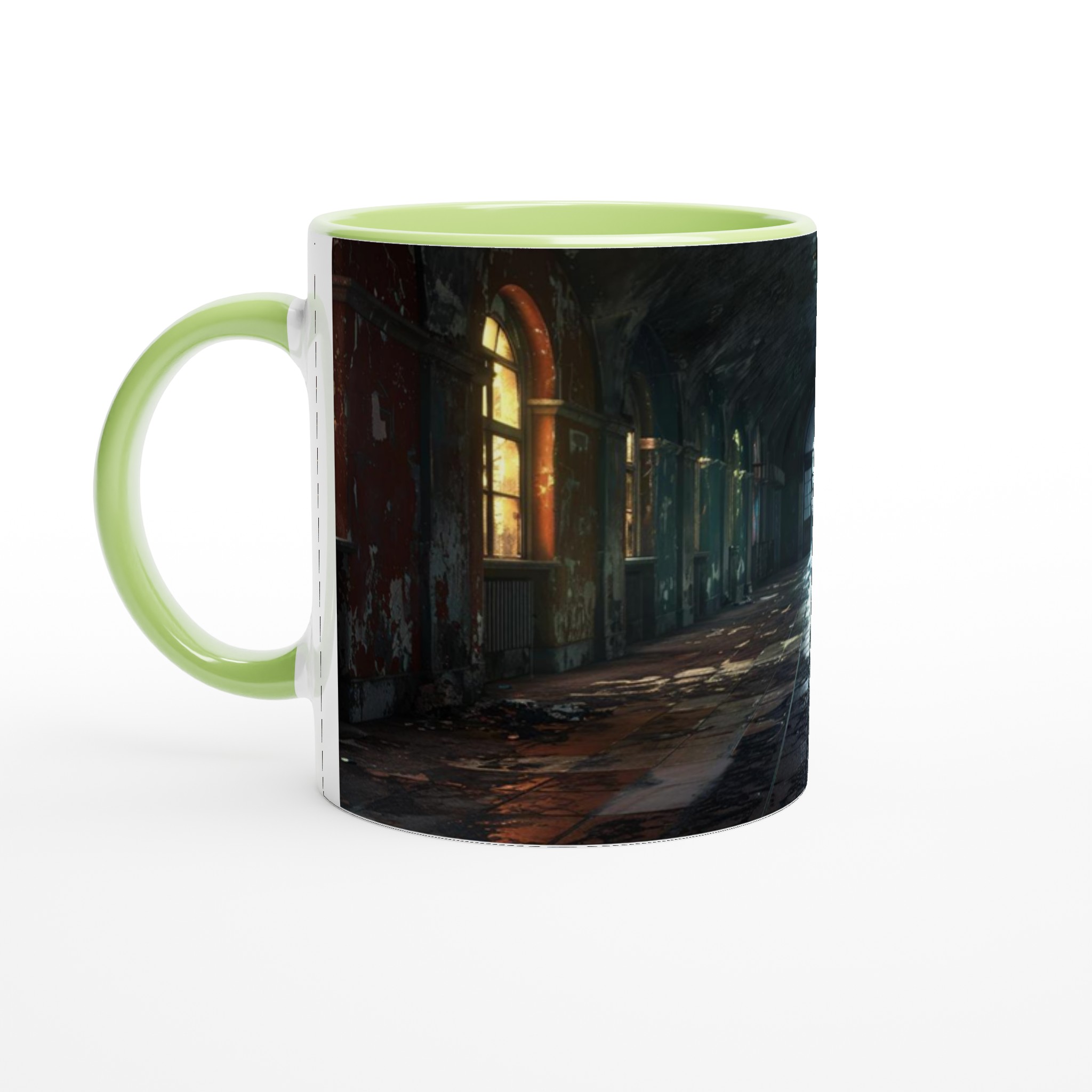 Vit 11oz keramisk mugg med tidlös elegans och valfri färgpalett 3 b2683935-4fd2-468e-8bde-391d9d3910f2