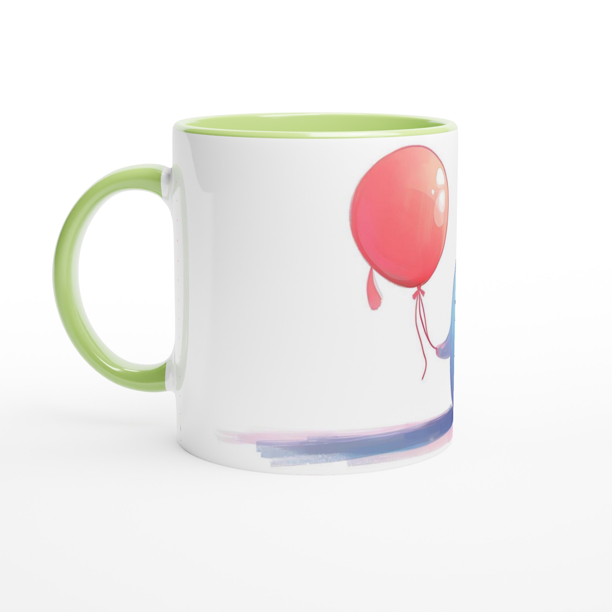 Söt Spöke med Ballonger - 11oz Keramisk Mugg i Valfri Färg 3 b2e3b65b-21da-4295-90df-6c03be6101e5