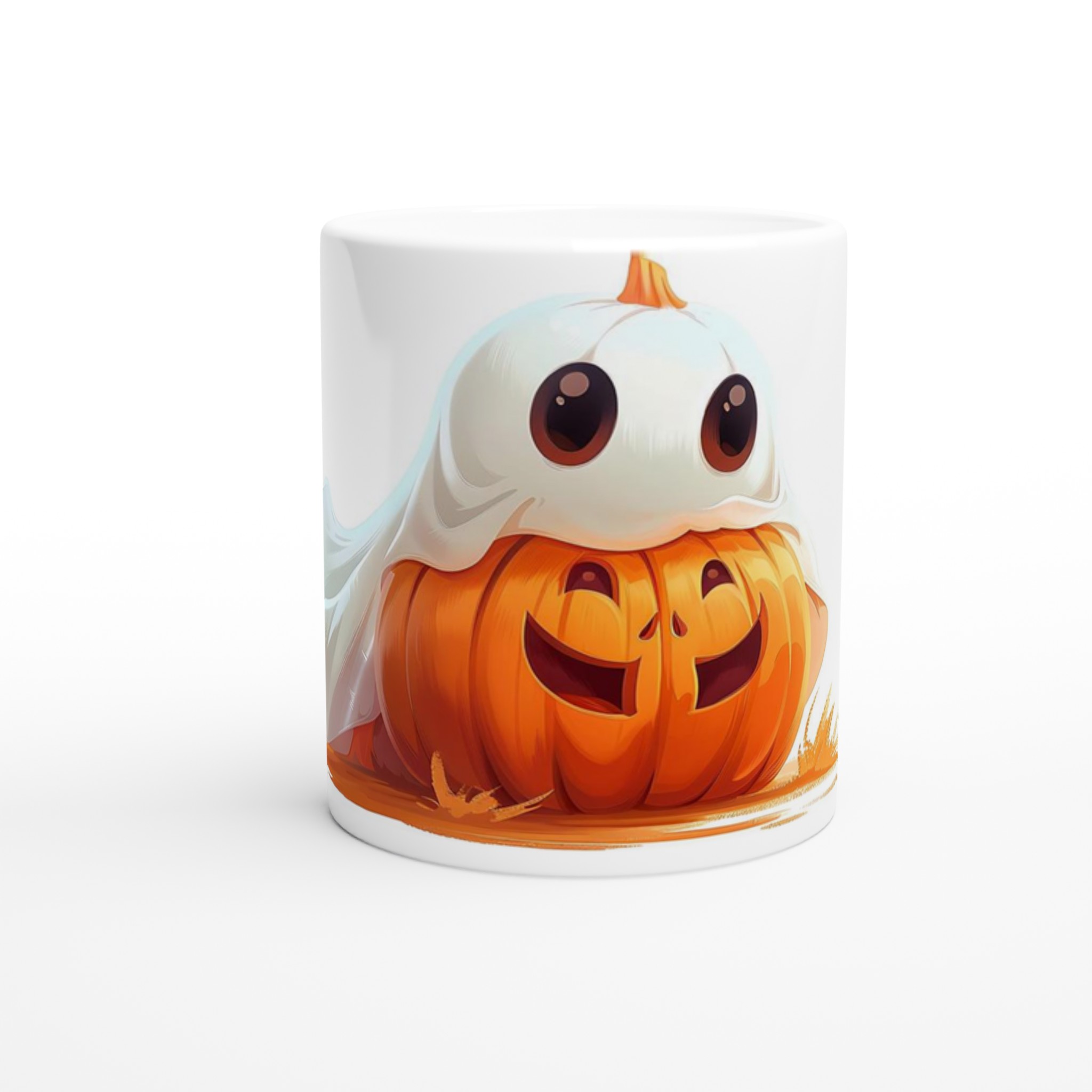 Busig Spökpumpa Mugg - Charmig Halloween Keramikmugg i ditt Val av Färg 8 b3326db7-f6ea-45e0-bec9-e1becf04ea41
