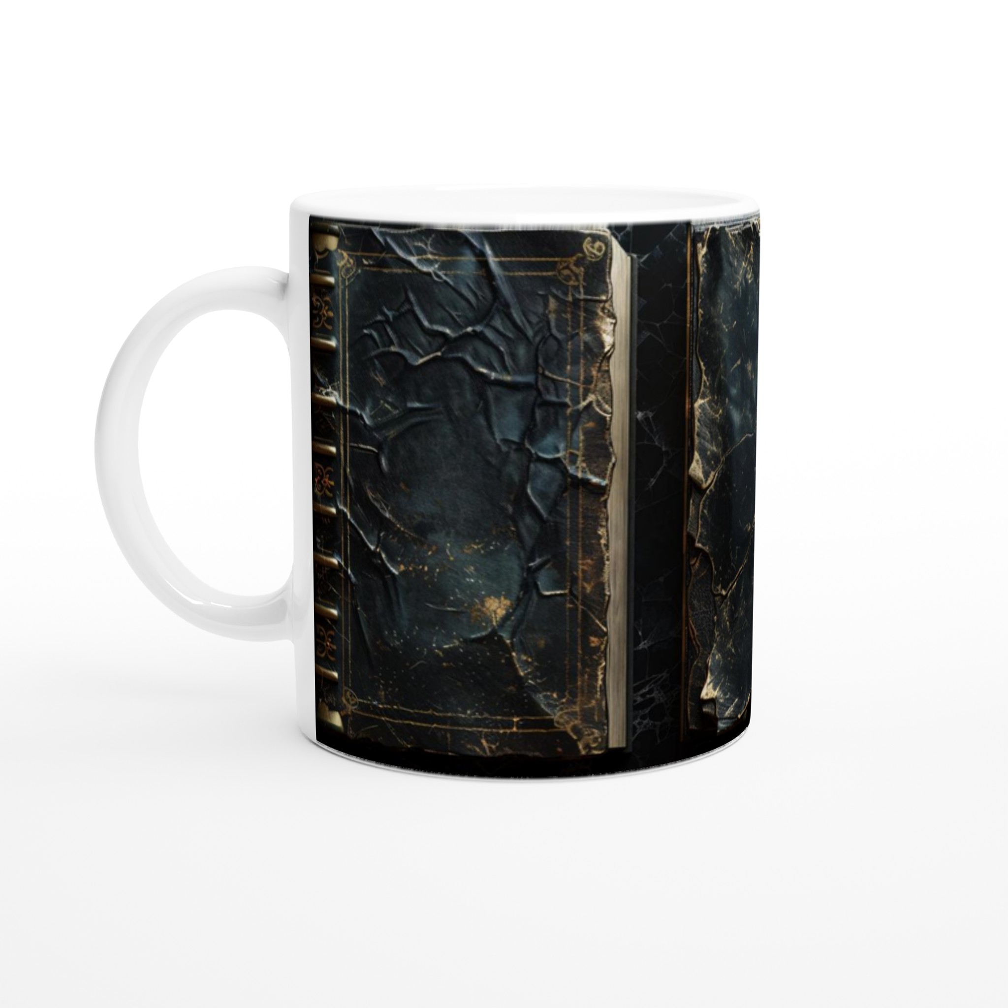 Vit 11oz keramisk mugg med elegant vacker svart vintage finish i sju färgstarka keramiska nyanser 1 b3691d1f-423e-4ac0-a9e5-8611f9b6e675
