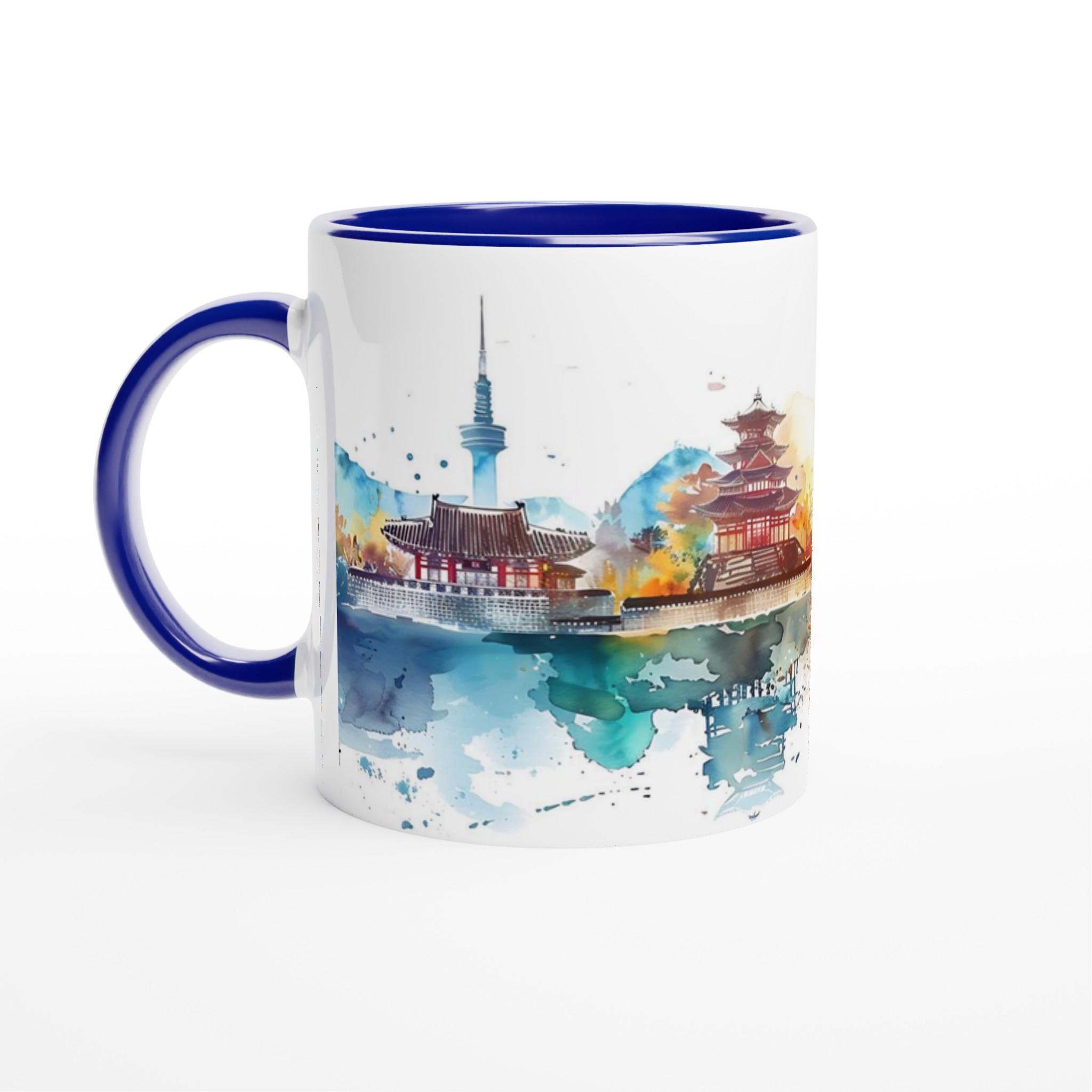 Asiatisk Stadsbild Akvarellmugg – Färgstark Keramikmugg 11oz 4 b38af742-05fe-4f2d-a9eb-a74bf16f35cf