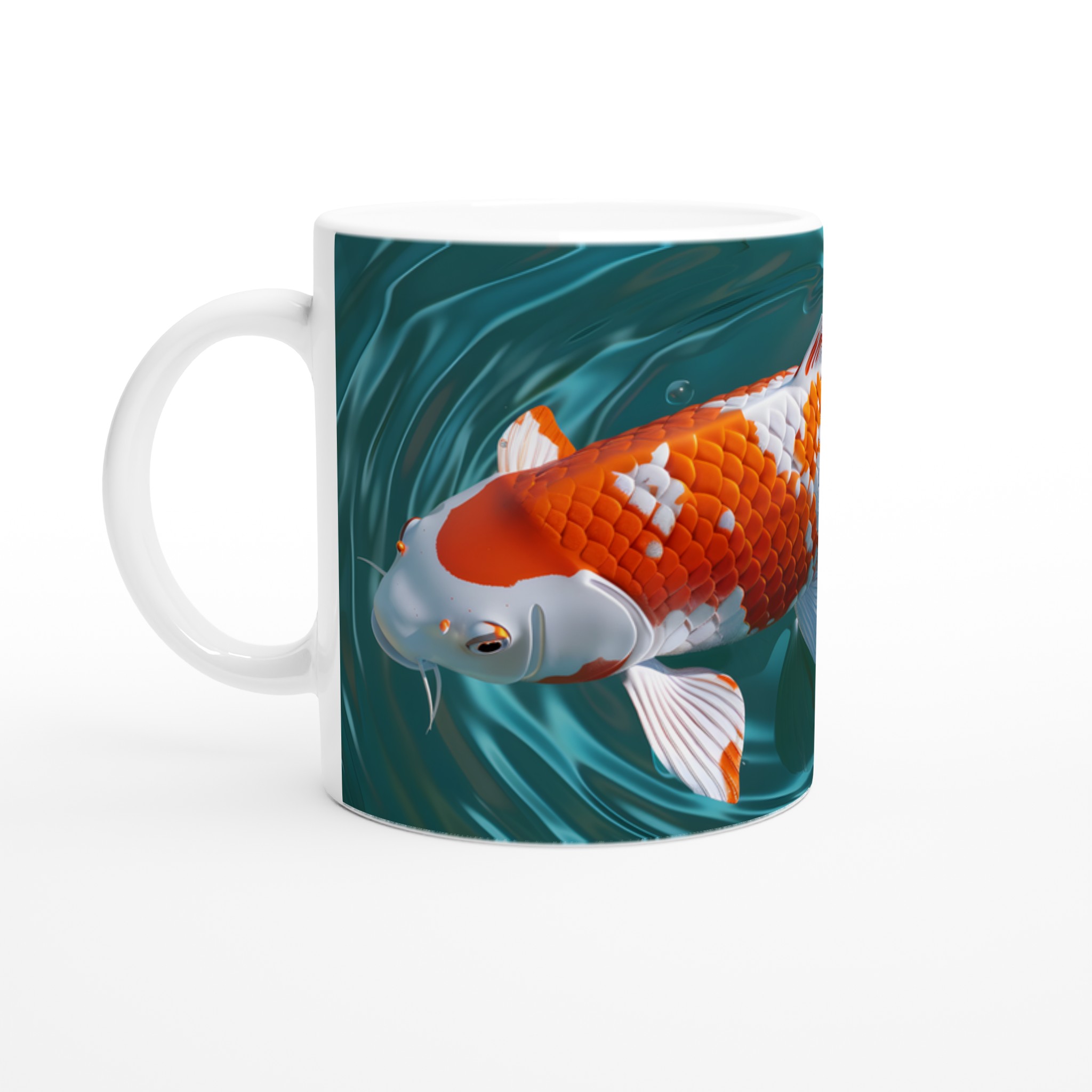 Koi Fisk Keramisk Mugg - Levande Konst i Din Hand, Välj Bland Flera Färger! 1 b3d3acec-acdb-47ae-9fbc-86aa9d98e09a
