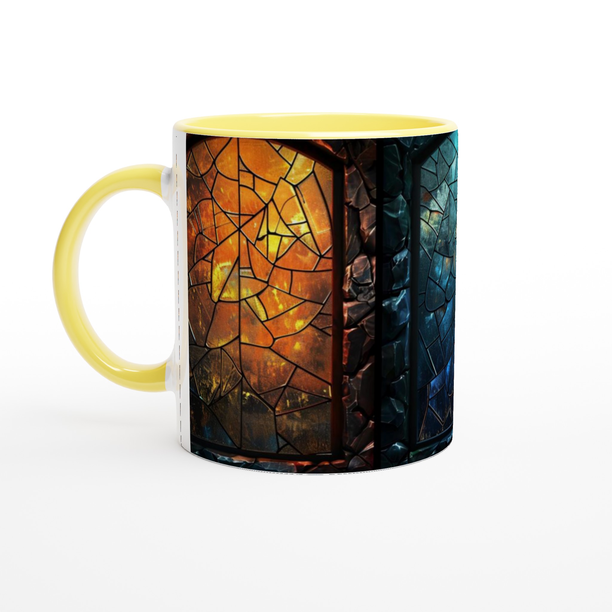 11oz Premium Keramisk Mugg med Väljbar Färgglad Glasdesign – Vit, Gul, Rosa och Fler 5 b4570b43-eed1-46cb-b049-a993d7b04b9b
