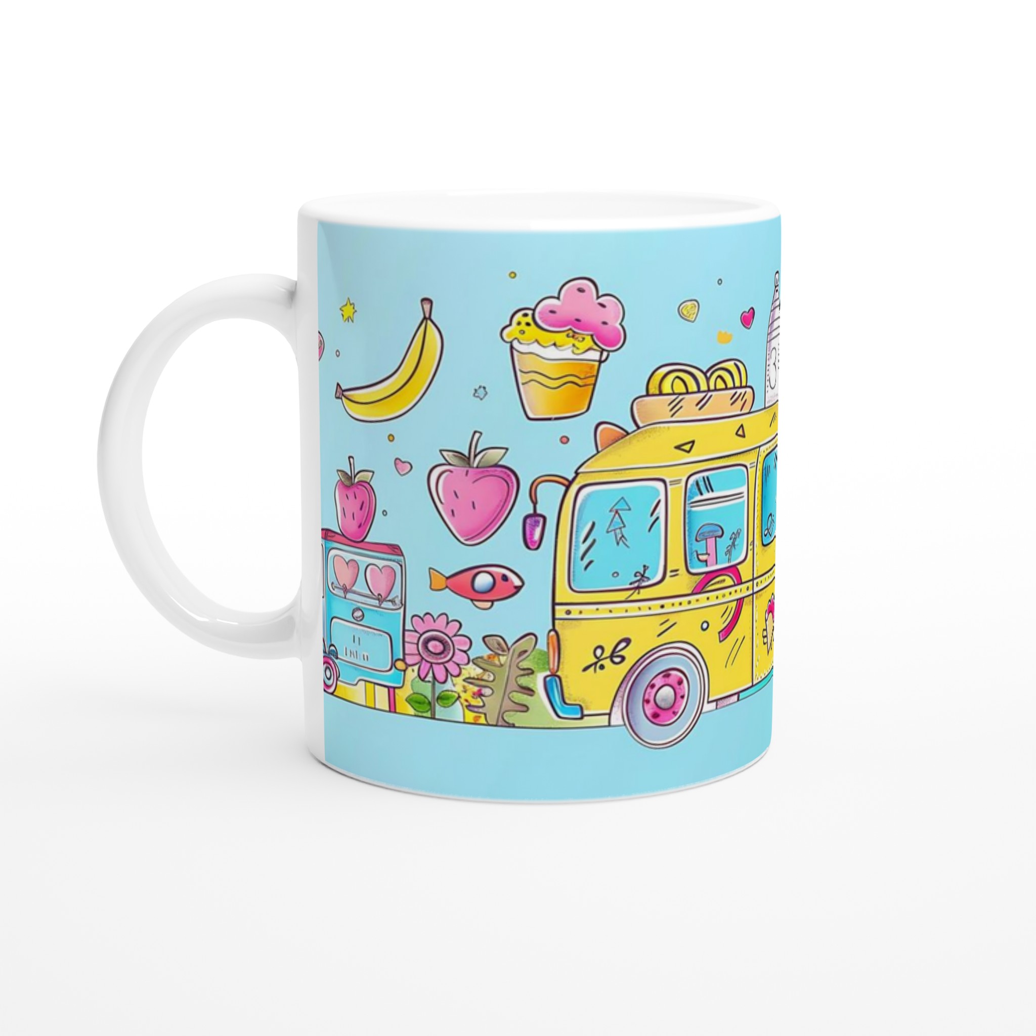 Pastell Pop Art 11oz Keramisk Mugg – Lekfull Design i Sju Glada Färger 1 b486fe0e-5c5d-4430-bead-ae8d711b660e