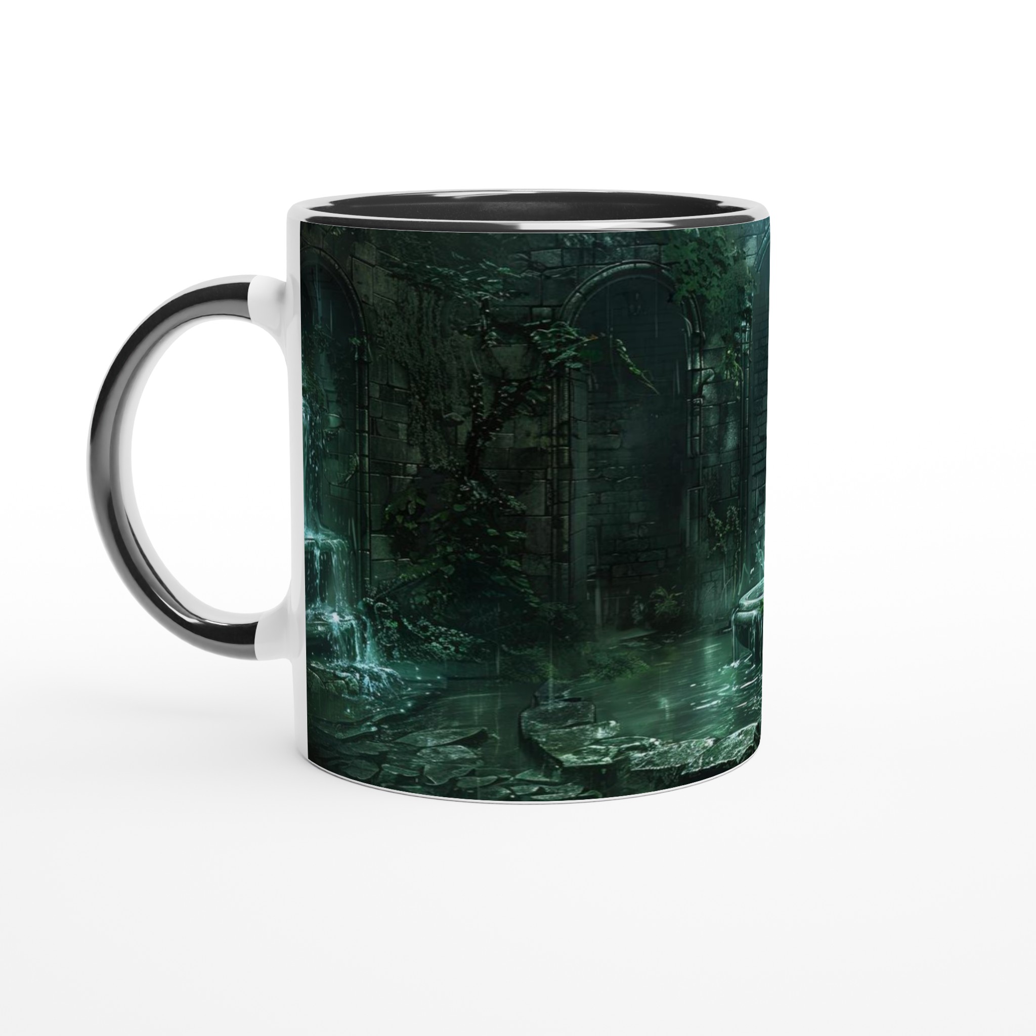 Mystisk Grotta Keramikmugg - 11oz Kaffemugg med Fantasikonst & Färgval 7 b4b32d96-dc59-4d61-8dc3-90eabe06b784