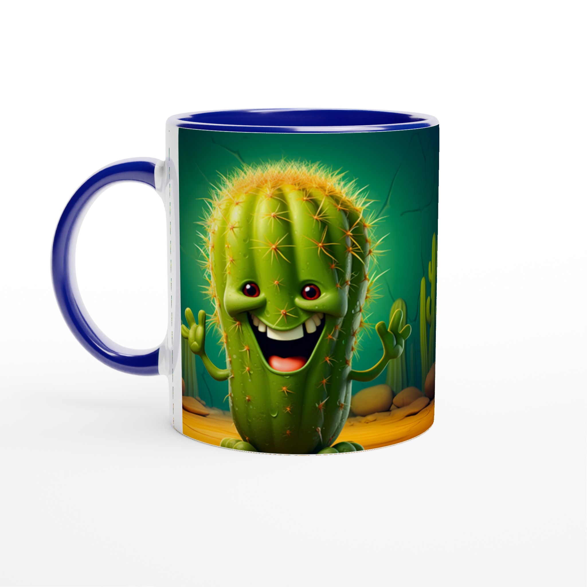 Glad Kaktus Mugg – 11oz Keramikmugg för kaffe, te eller din favoritdryck – Välj bland 7 roliga färger! 4 b4b4b2fb-69ad-4559-a8ad-0a0b036fd2b4