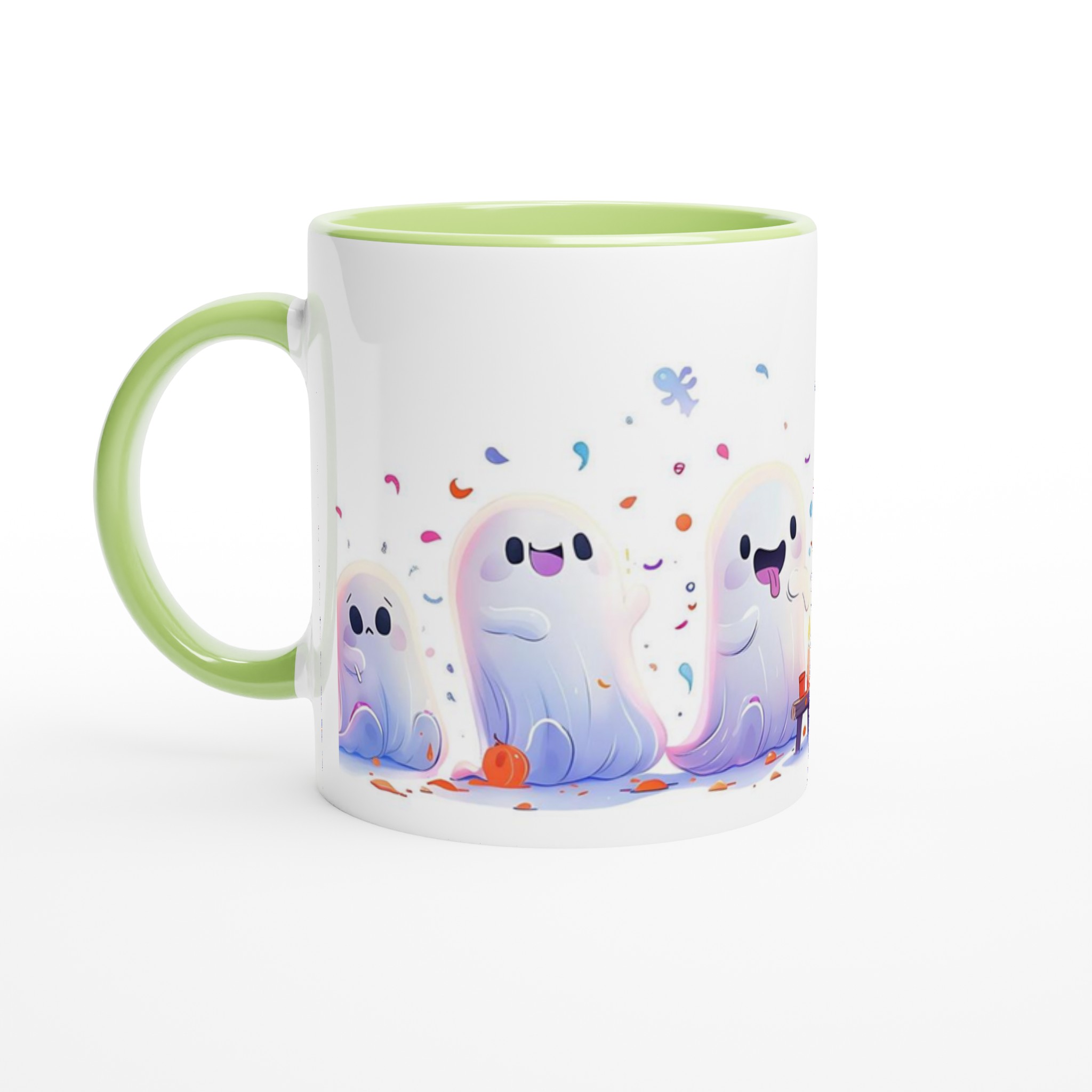 Söta Spökfest Keramikmugg - 11oz Rolig Halloween Mugg med Färgstarka Spöken 3 b4ea55da-ecd7-429d-bc83-a041645abca2