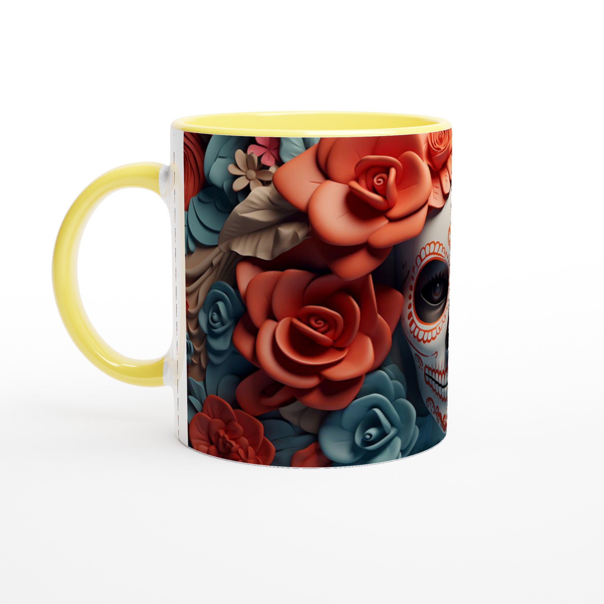 Sugar Skull Elegans Keramikmugg – Välj bland 7 Livfulla Färger 5 b4f26a2e-d306-47bc-a859-409e689c1f49