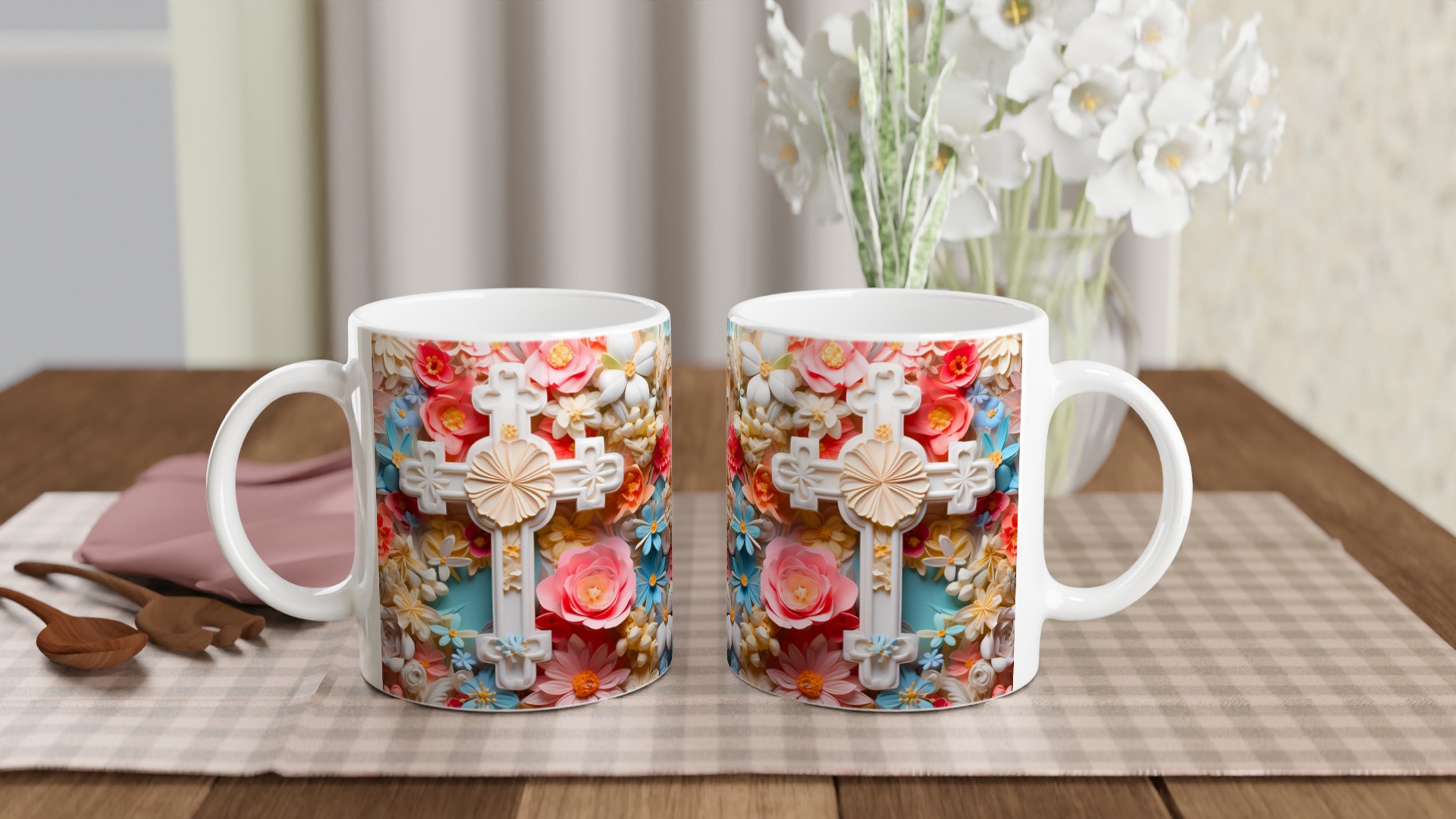 Pastellblomsterprakt 11oz Keramisk Mugg – Drömdesign för Fikastunden 10 b58aba35-328e-4e0a-8f07-aef3fd2c289b