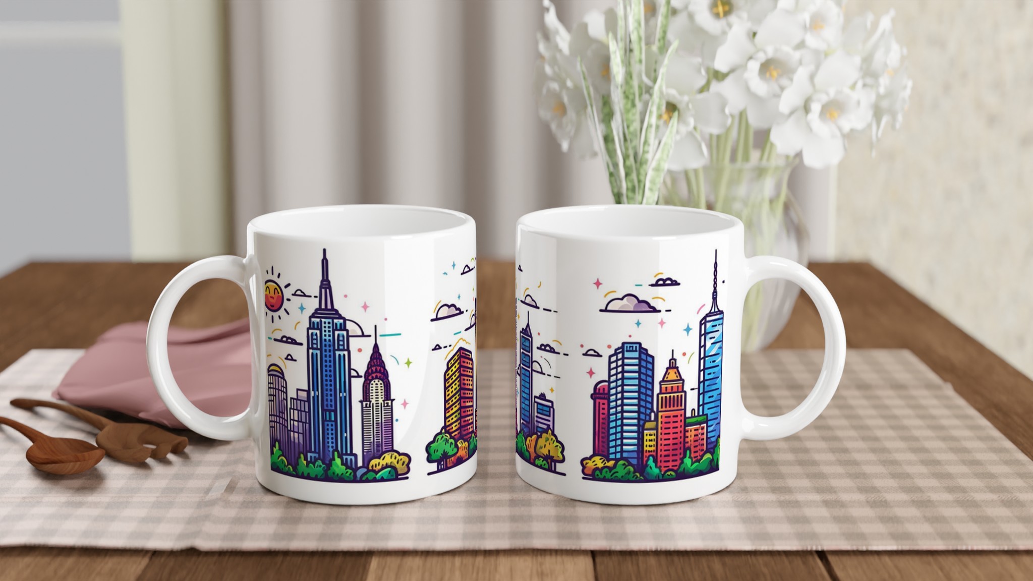 New York City Ikoner Keramikmugg – Färgglad Urban Pop Art för Kaffeälskare, Välj Din Favoritfärg! 10 b58dbb4a-aebf-459e-94f7-4f78dd76ce0b