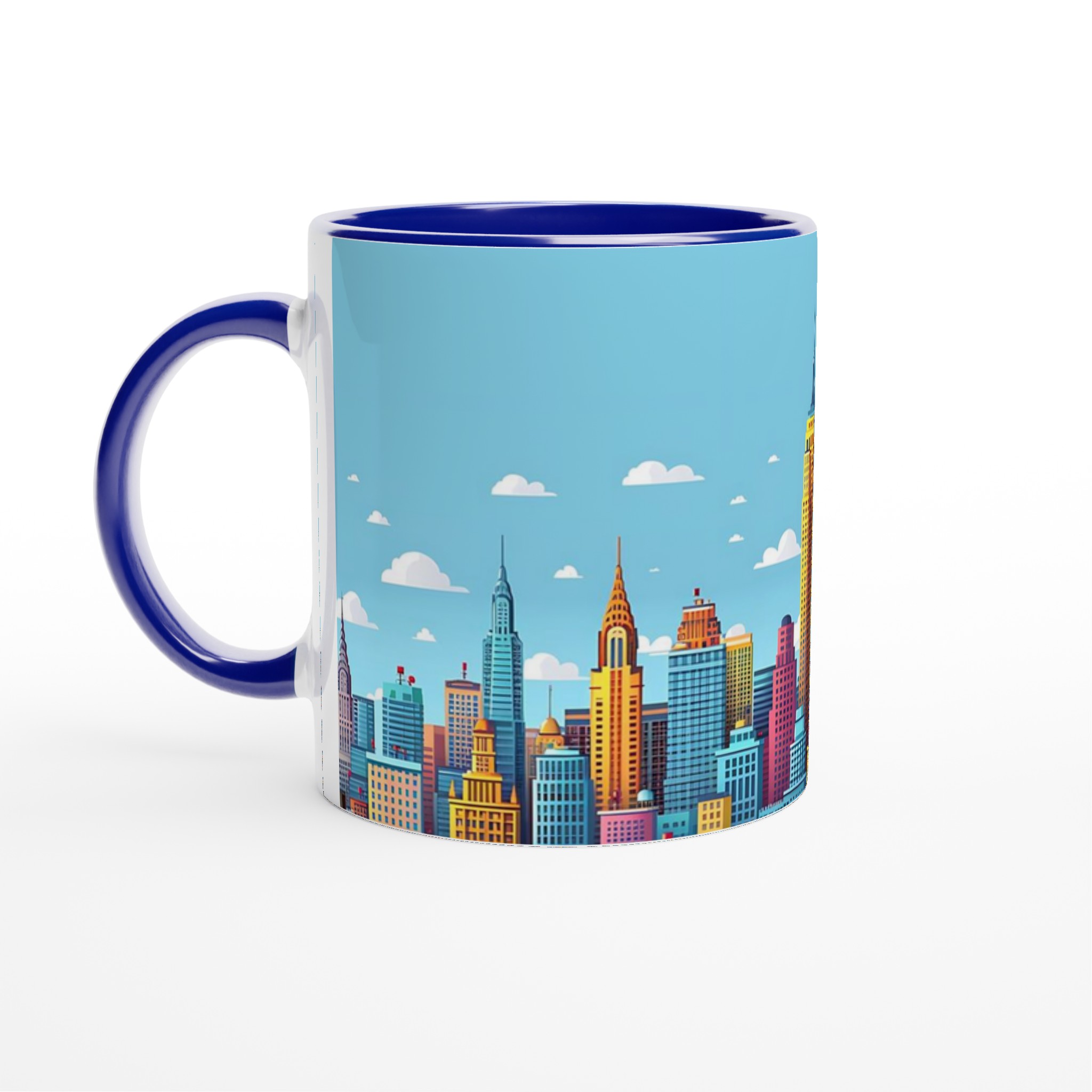 New York City Skyline Kaffemugg – Färgstark Keramikmugg i 7 Nyanser 4 b6760406-eda2-421c-98b0-0fc64a6ae48b