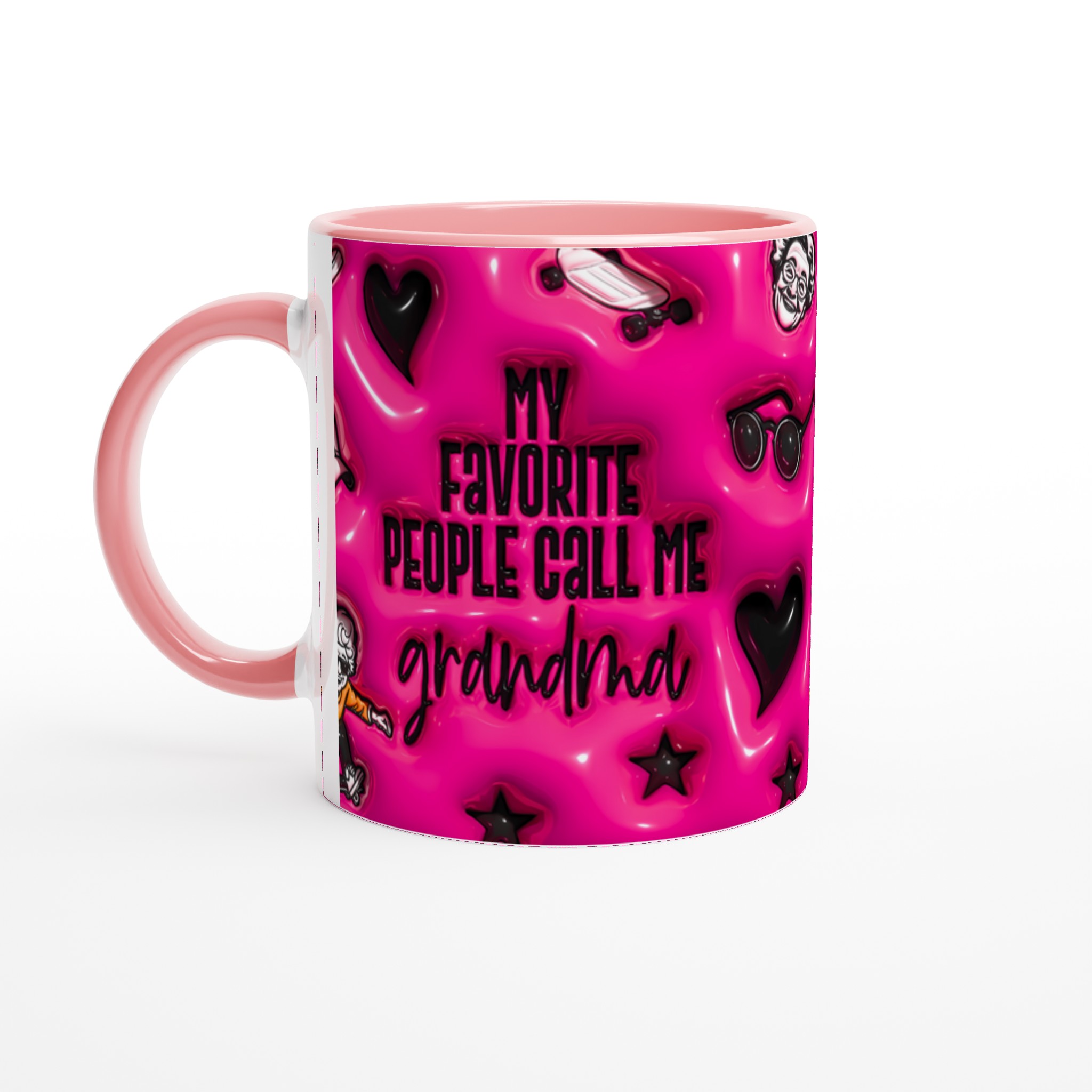 Bästa Farmors Mugg – Rosa Skateboard Grandma Design, 11oz Keramik, Välj Din Färg! 7 b6a3dd43-aa1e-4cbd-b096-e526d089b5b5