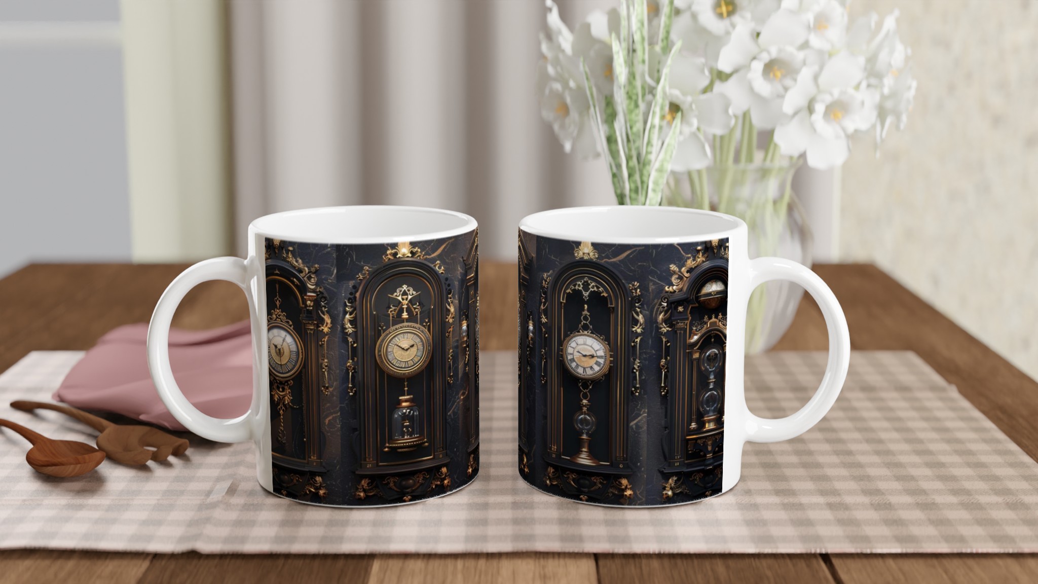 Tidlös Elegans 11oz Keramikmugg – Gyllene Barockdesign för Din Kaffepaus, Välj Din Färg! 10 b6dd9e05-6708-4cef-8417-b61a7030eecf