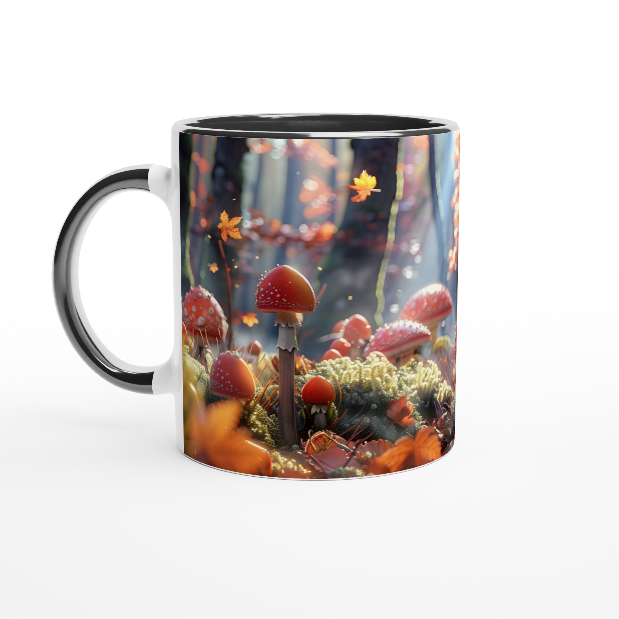 Fairy Tale Forest Kaffemugg - Levande Rött Svampmotiv & Drömsk Höstglöd, Välj bland 7 Färgstarka Keramikfärger 7 b6eef9e0-e7c9-47c5-b8e7-69d267e2f8ed