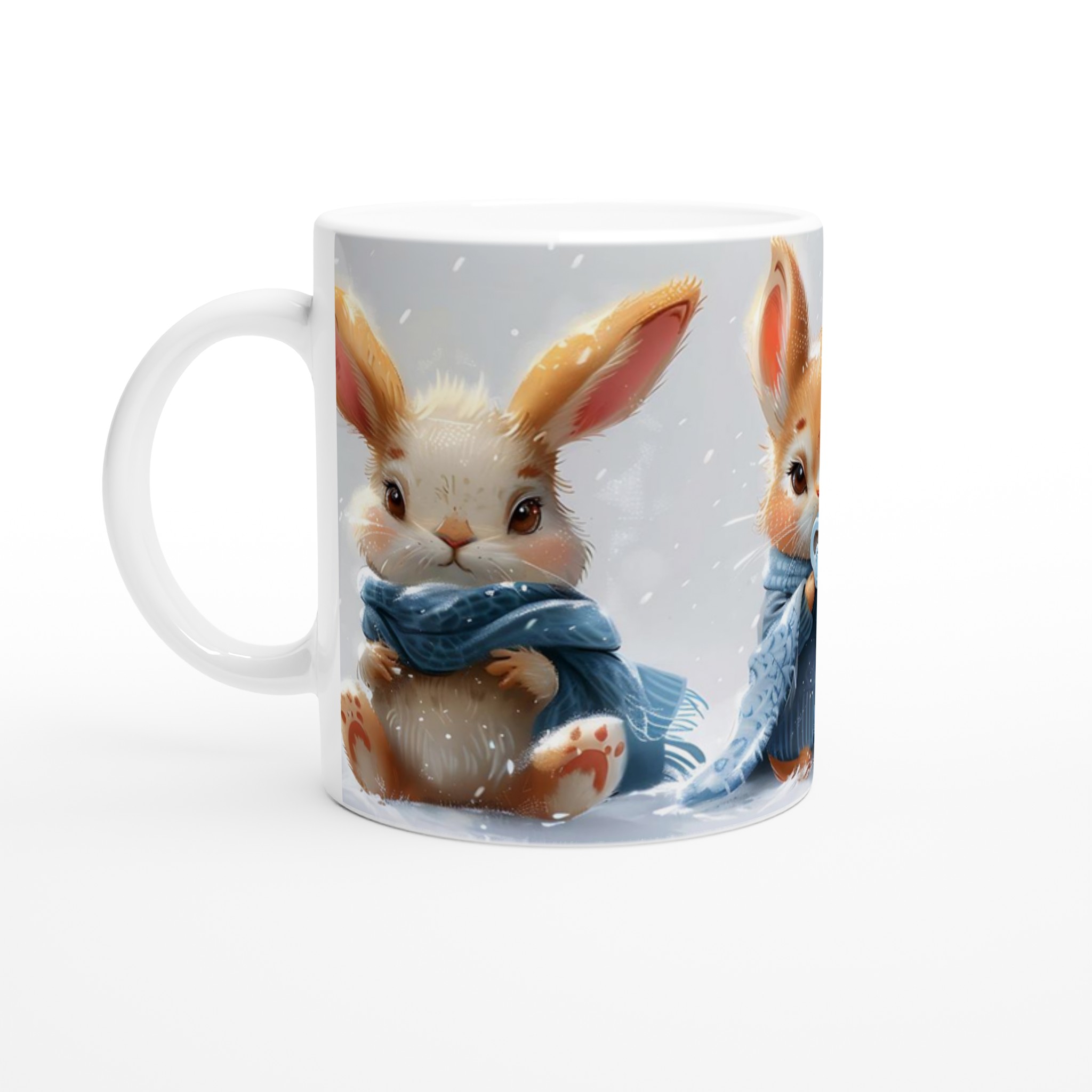 Mysiga Vinterkaniner 11oz Keramisk Mugg – Charmerande Design för Kalla Dagar 1 b70756b1-a2db-41ba-9b9a-f527e302c7b2