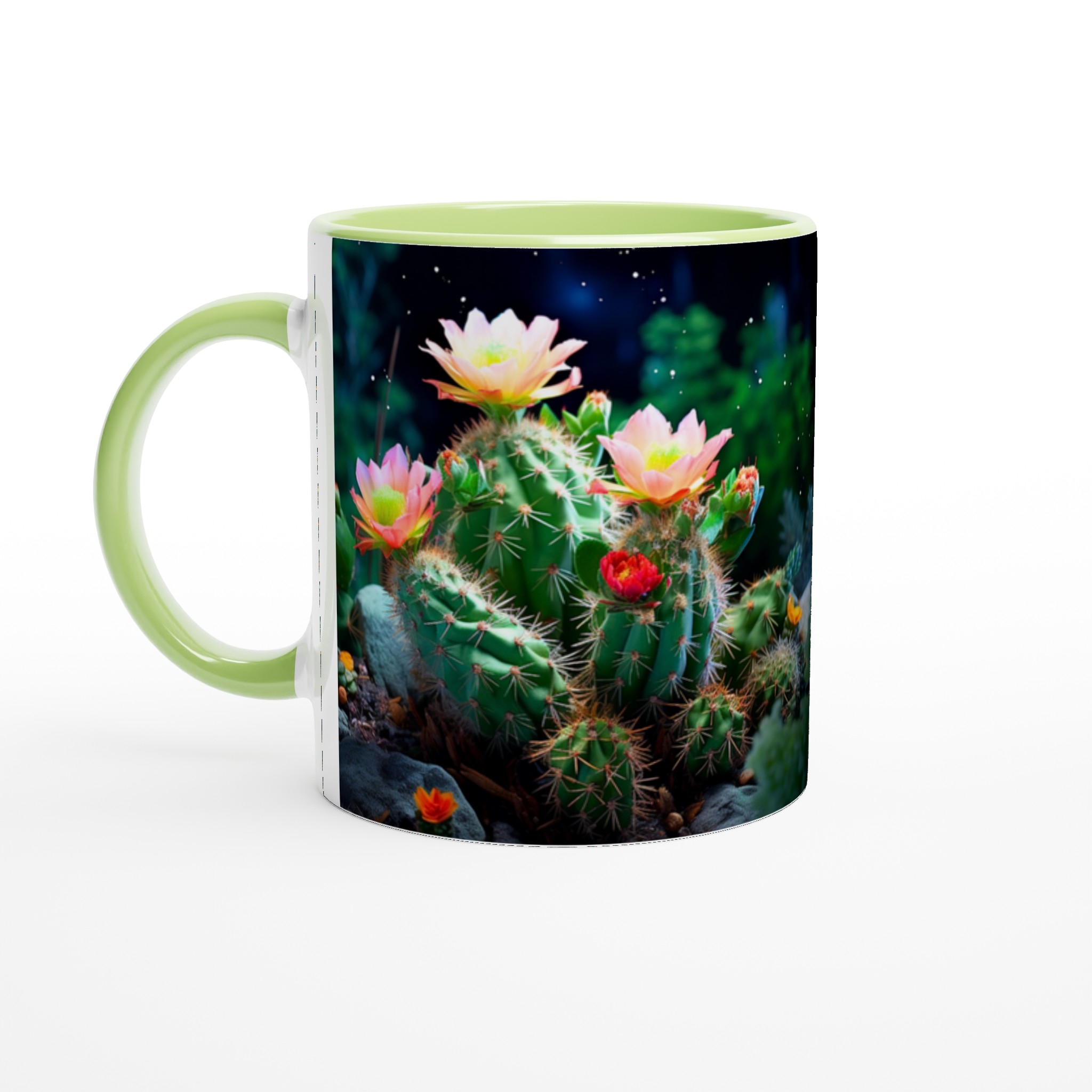 Kaktusblommor Under Stjärnorna – 11oz Keramikmugg i Valfri Färg 3 b70f014d-16b7-4b51-ab79-6ea8692fe6fd