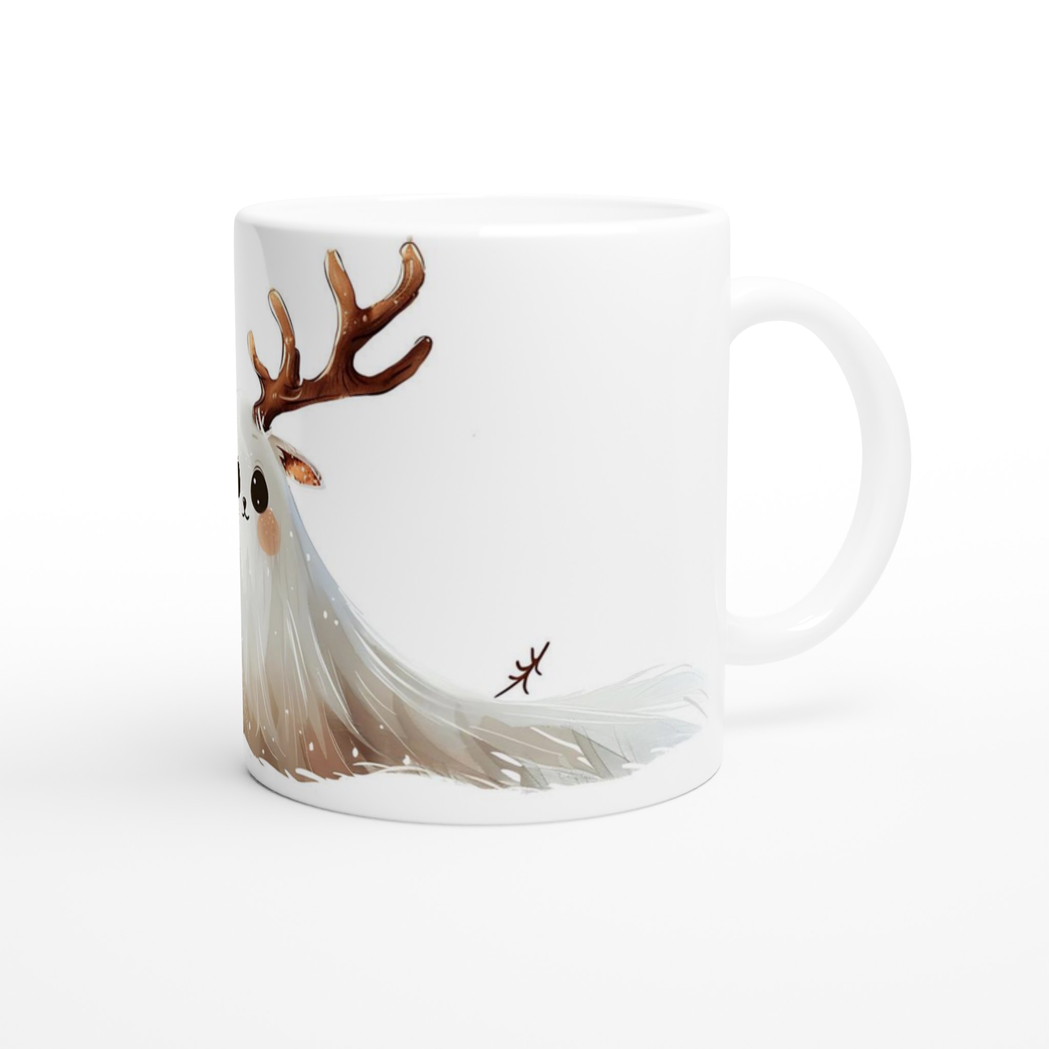 Söt Spöke-Rådjur 11oz Keramisk Mugg – Unik Design för Kaffe & Te i Flera Färger 9 b722b00c-424c-4d69-9abb-14400b513d3f